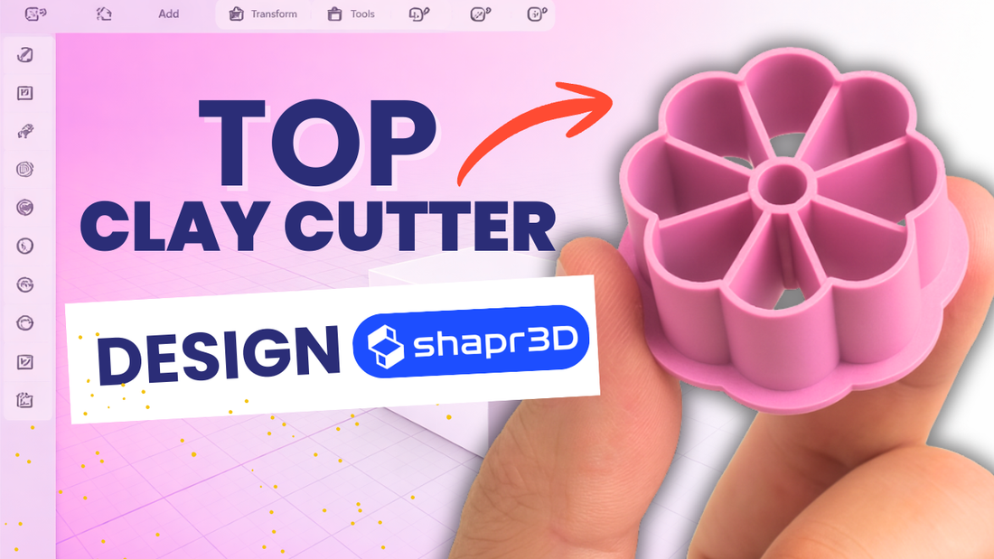 Jak stworzyć kwiatowy clay cutter 3D w Shapr3D – pełny tutorial + darmowy plik STL