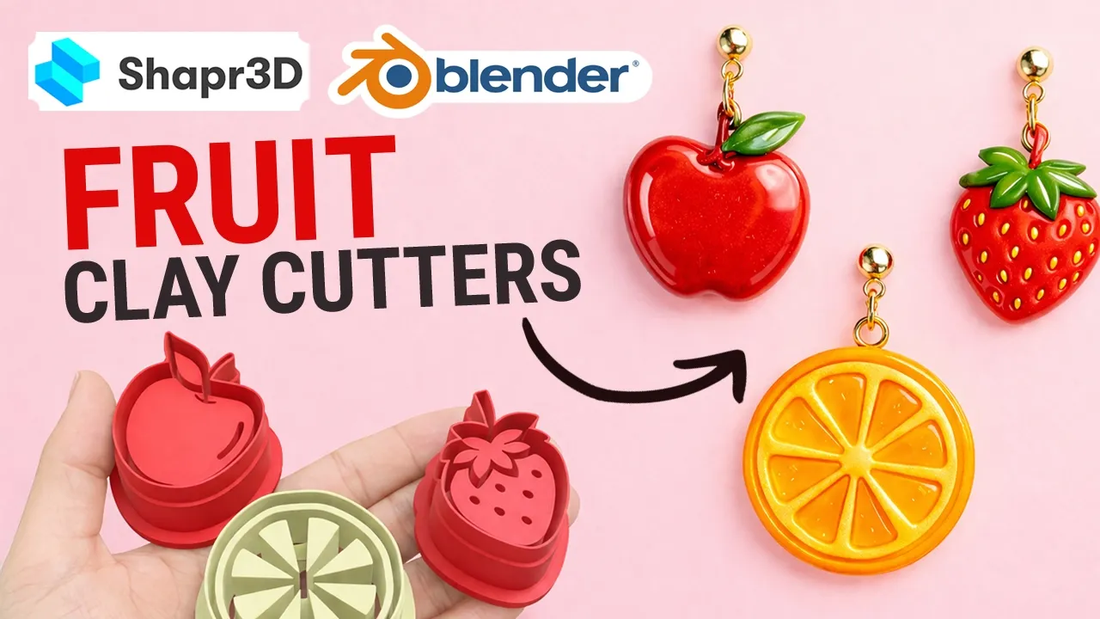 Blender vs Shapr3D – jak zrobić owocowe cuttery do kolczyków