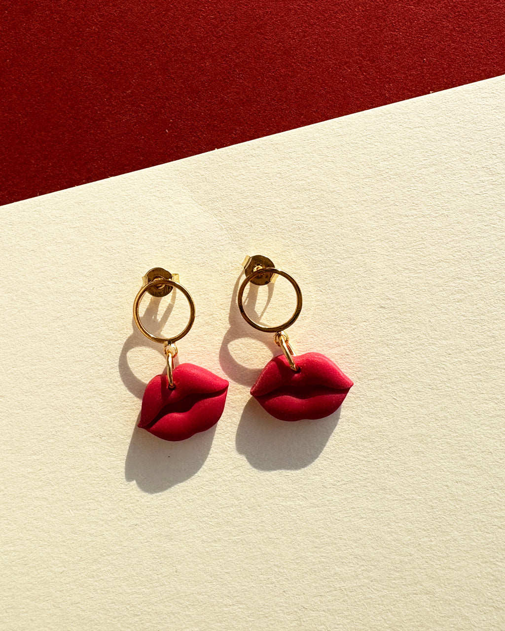Kolczyki Red Lips