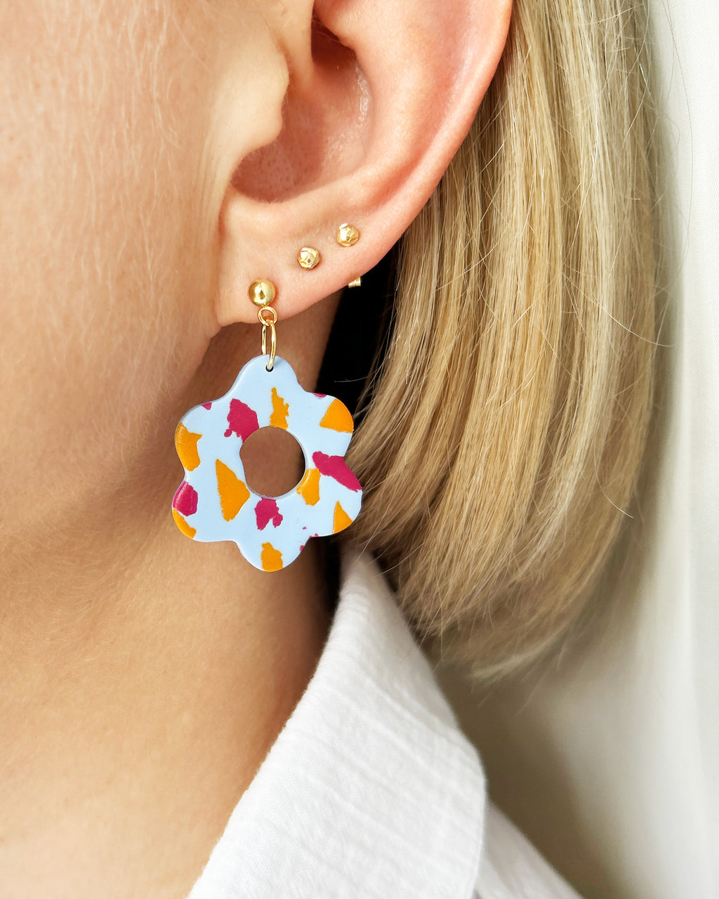 Kolczyki Flower Pop – Sky Bloom