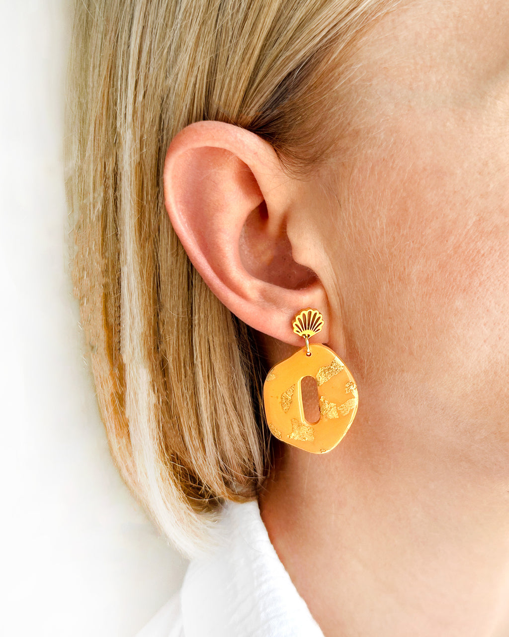 Kolczyki Golden Shell