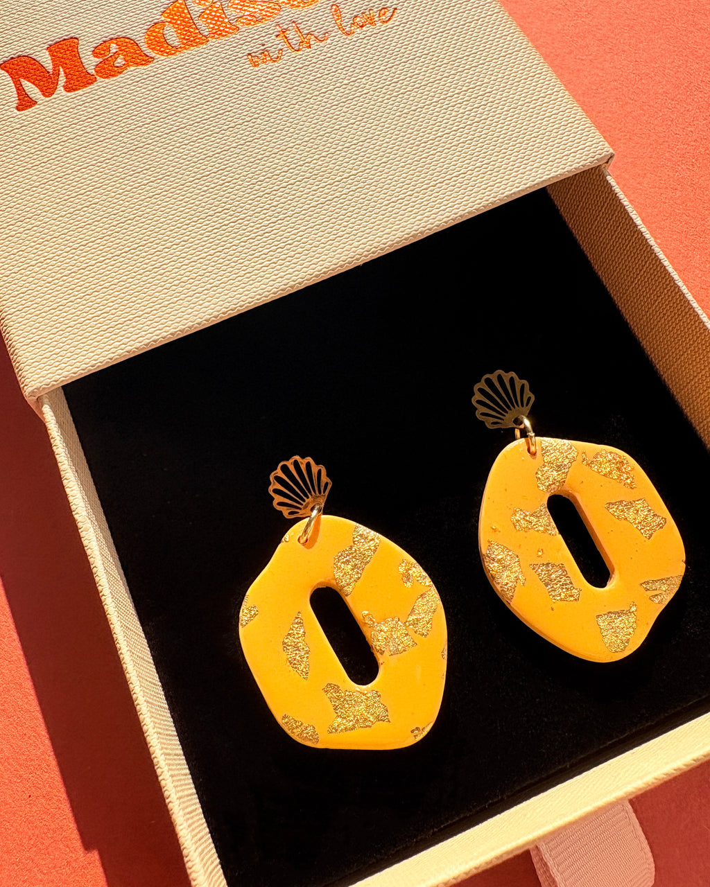 Kolczyki Golden Shell