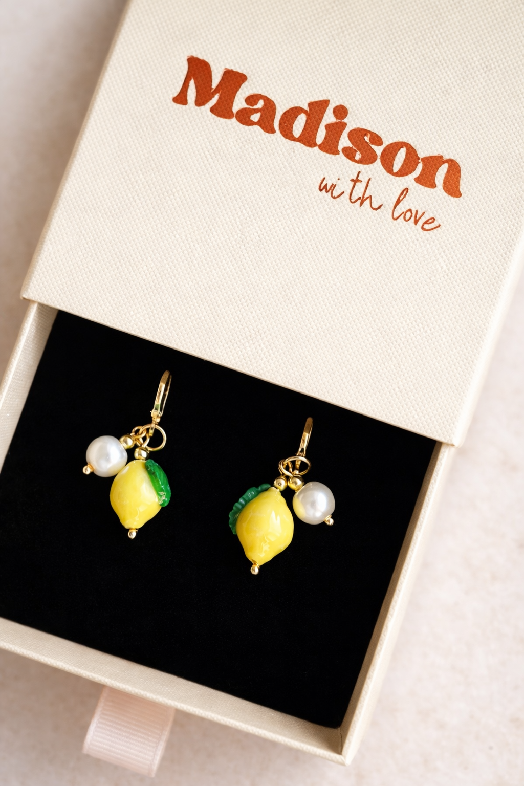 Lemon Pearl Earrings