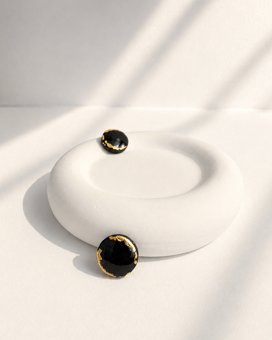 Kolczyki Black Drops