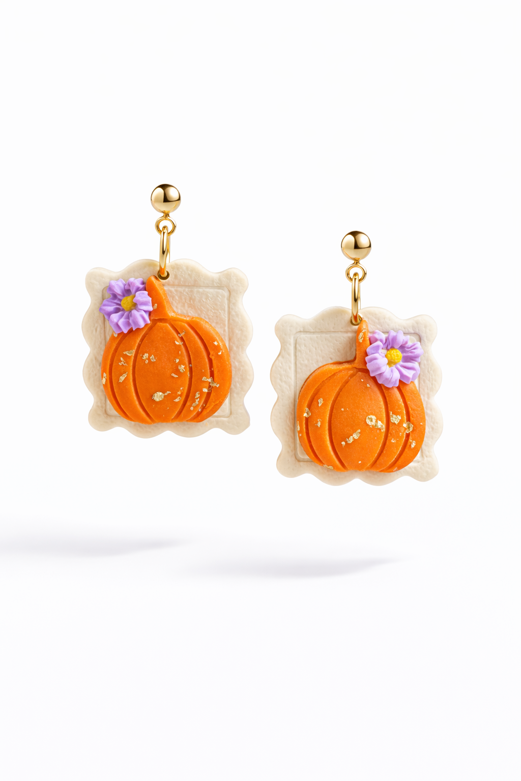 Golden Pumpkin Earrings