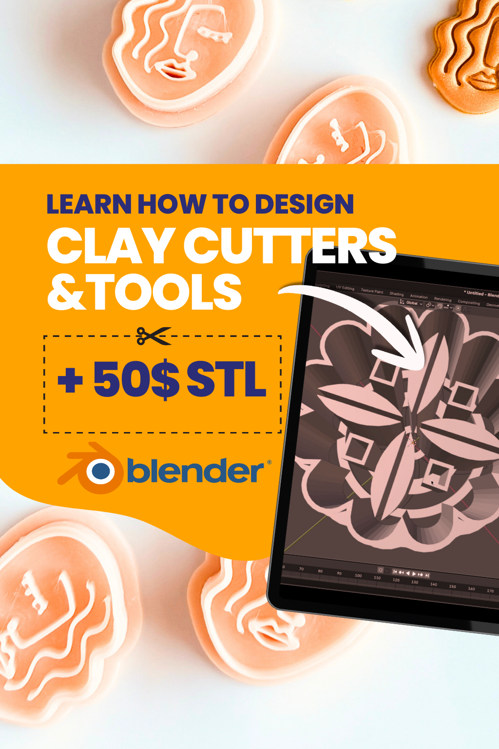 Blender Full Tutorial - Clay Cutters & Tools