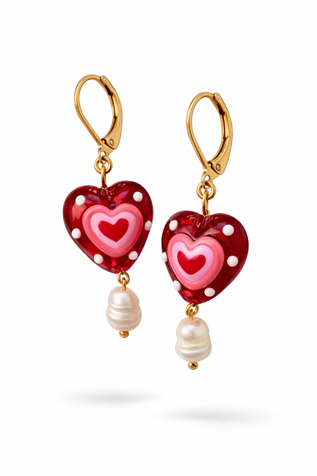 Kolczyki Glass Heart