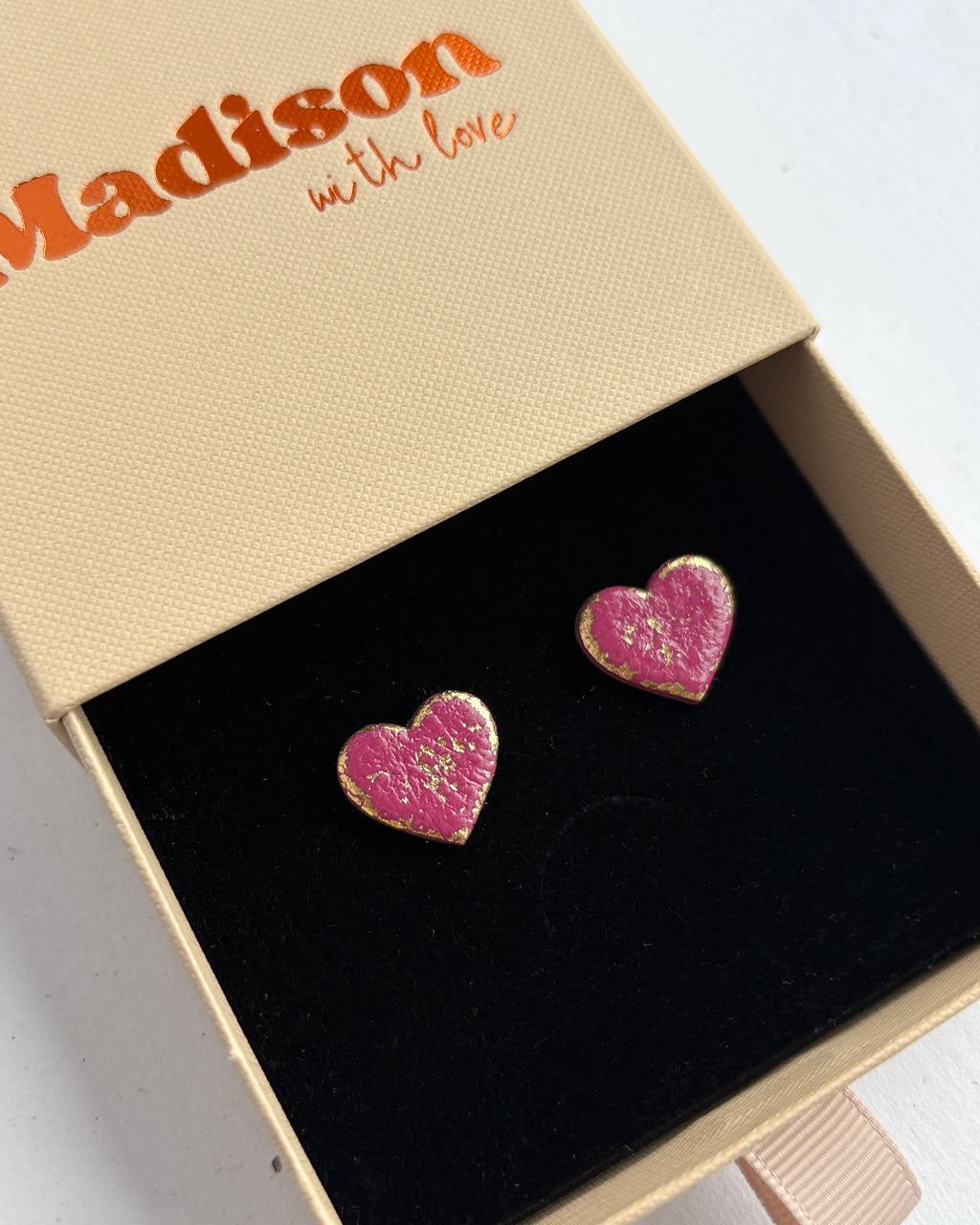 Kolczyki Heart Berry Gloss