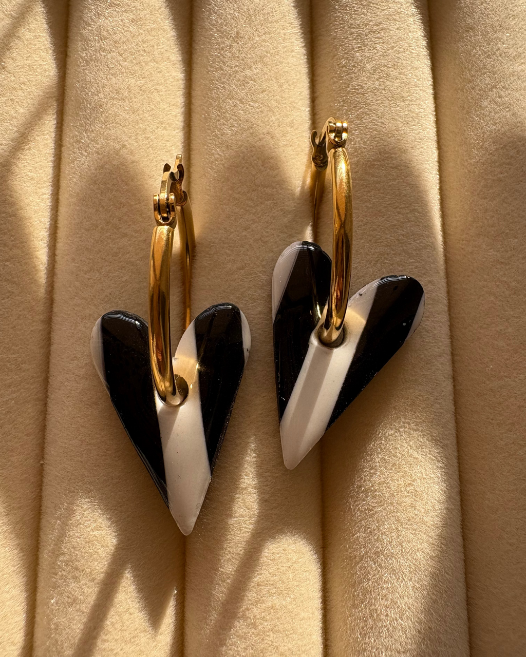 Kolczyki Zebra Heart