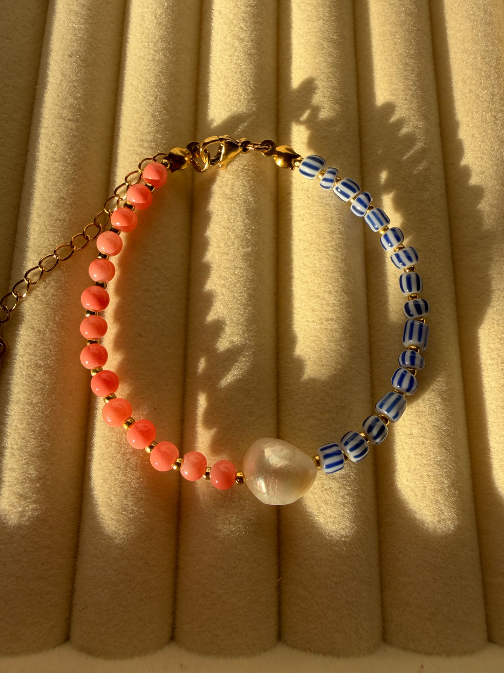 Komplet Coral Choker + Bransoletka + Pierścionek