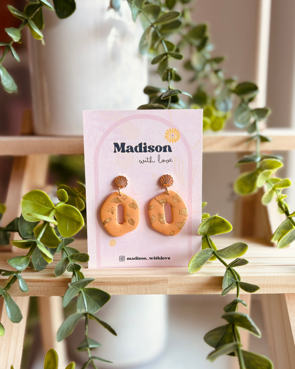 Kolczyki Golden Shell