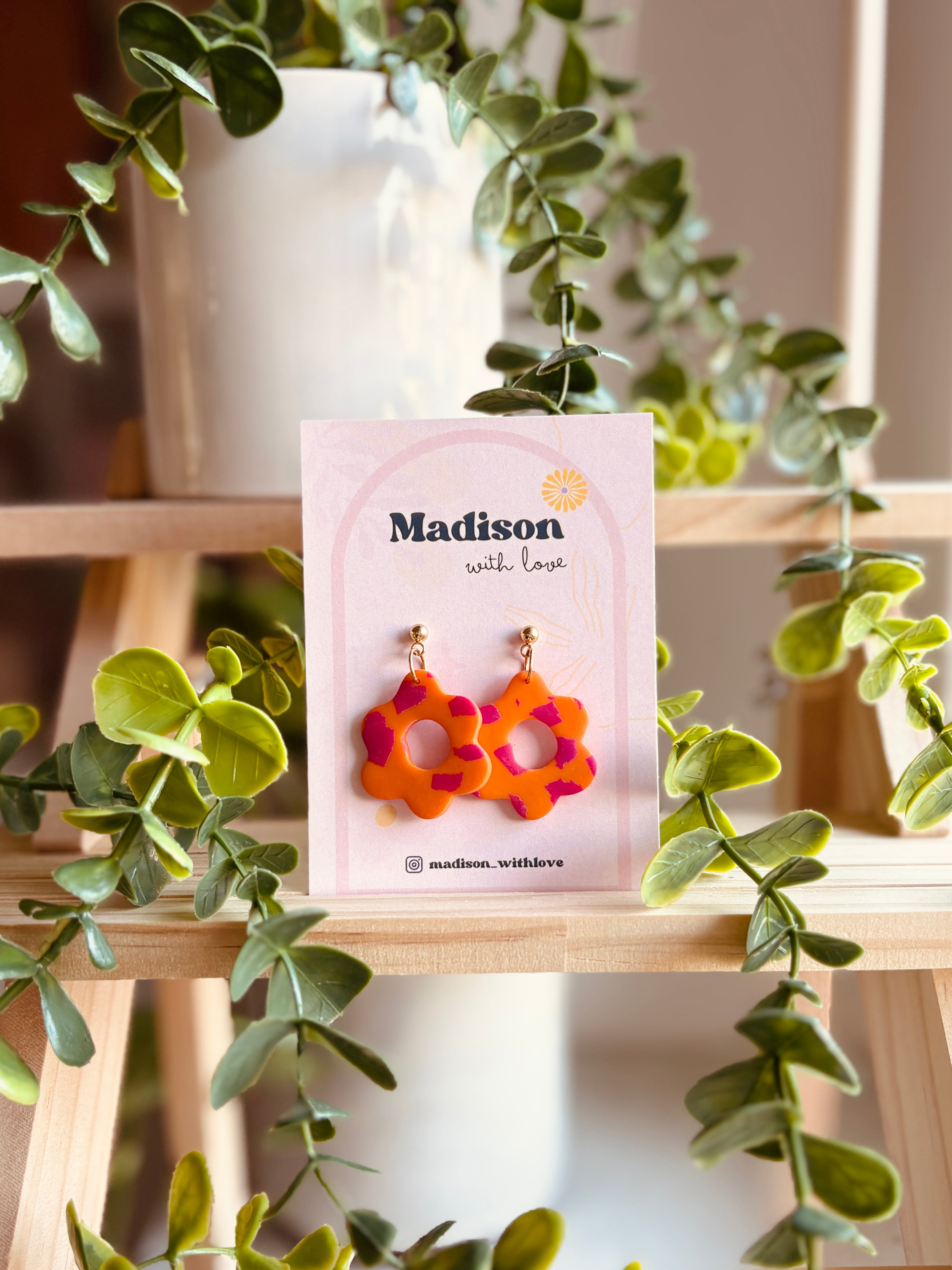 Kolczyki Flower Pop – Orange Bloom