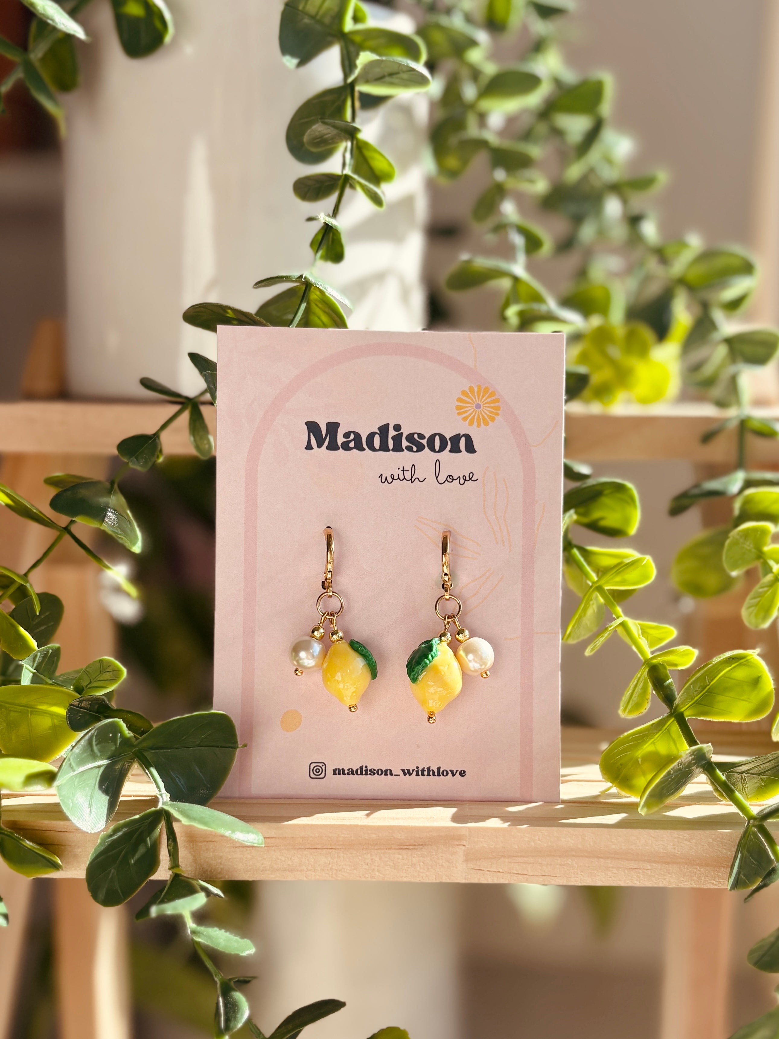 Kolczyki Lemon Pearl