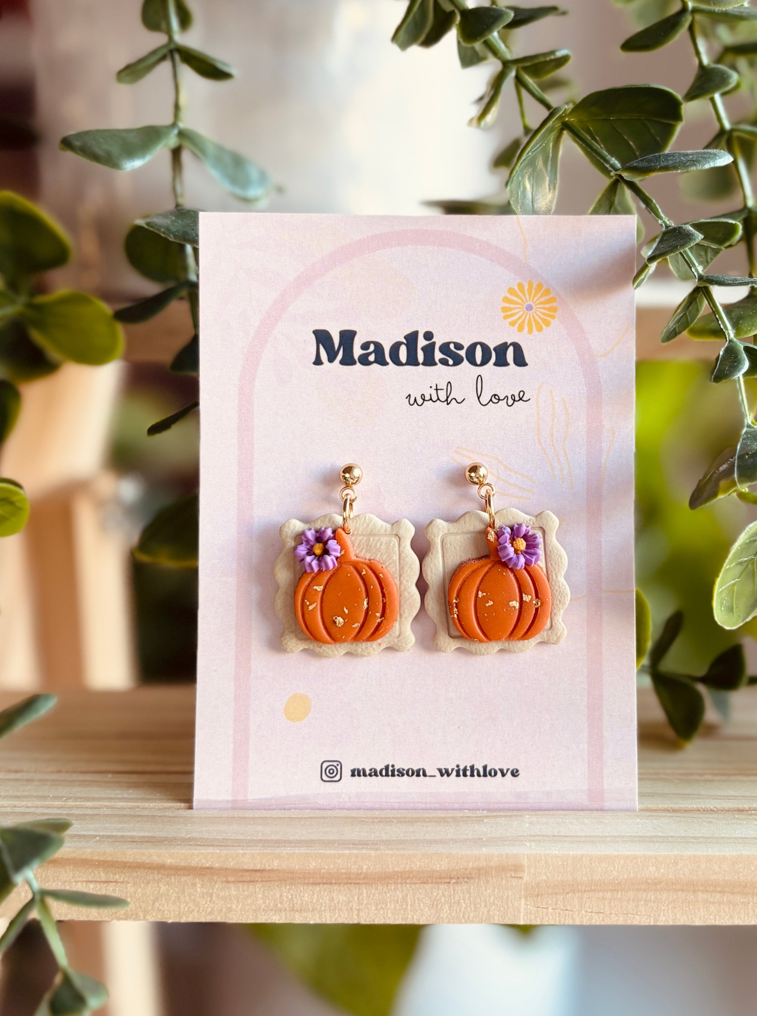 Kolczyki Golden Pumpkin