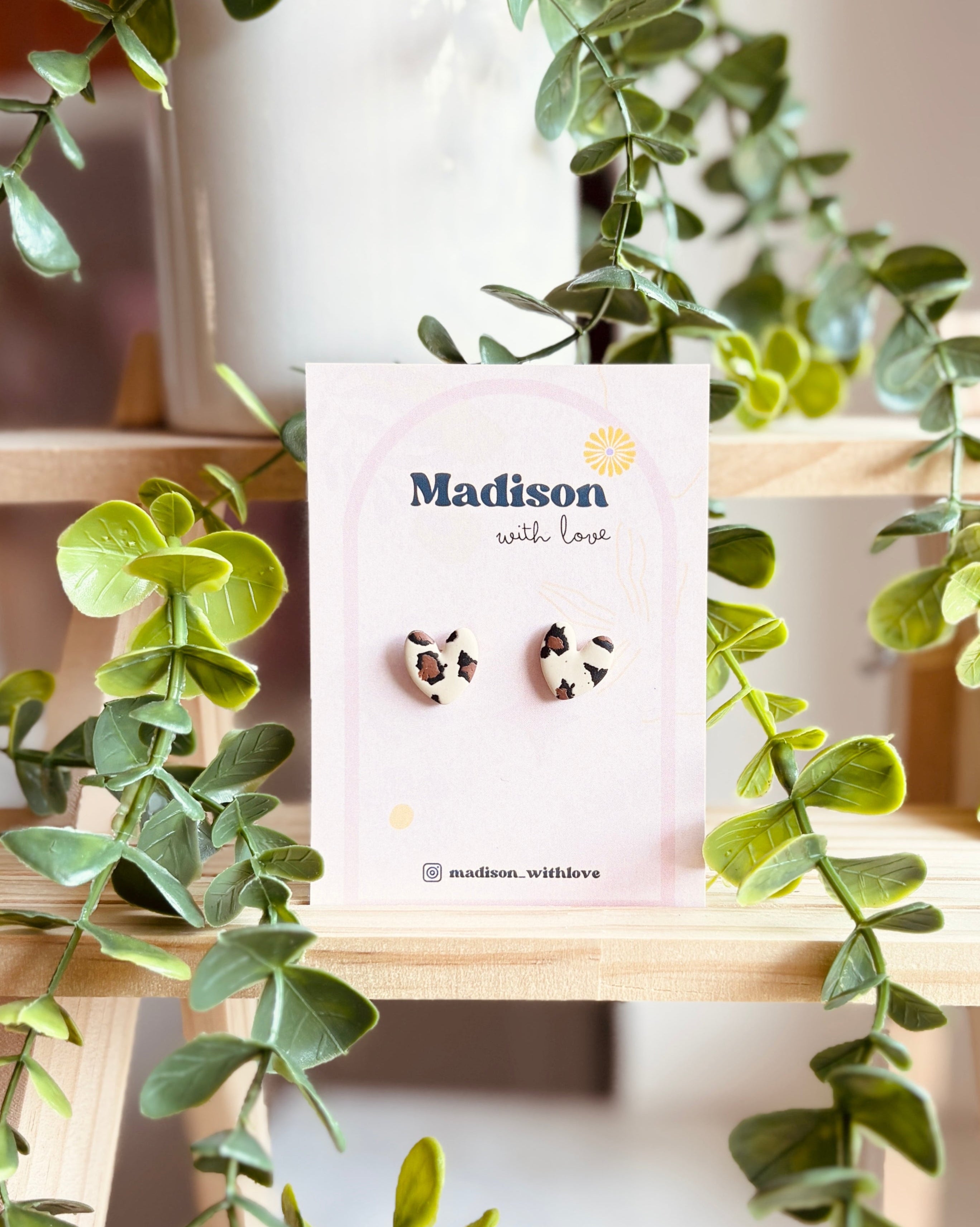 KOLCZYKI LEOPARD PRINT