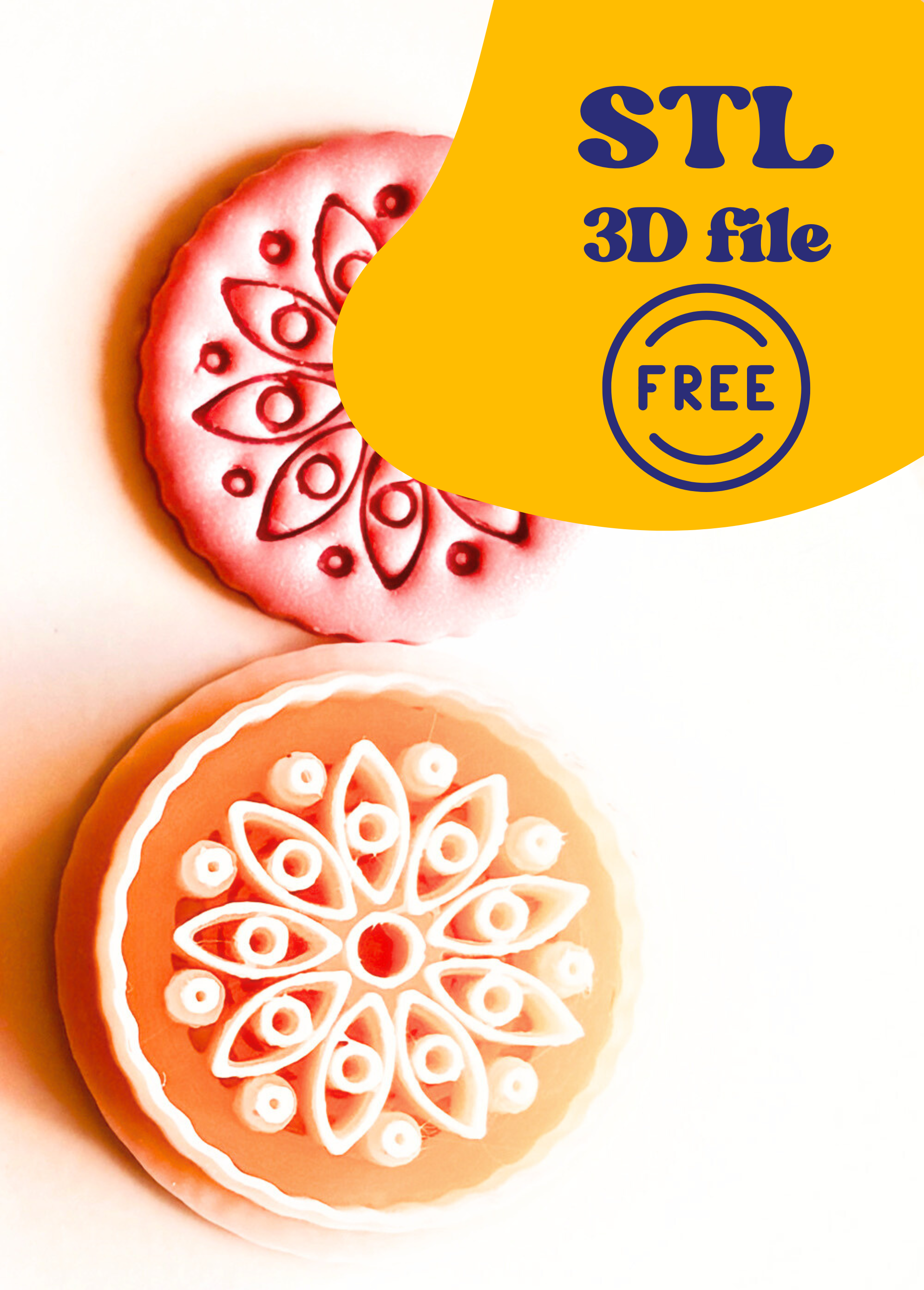 DARMOWY PLIK STL Clay Cutter Boho Pattern