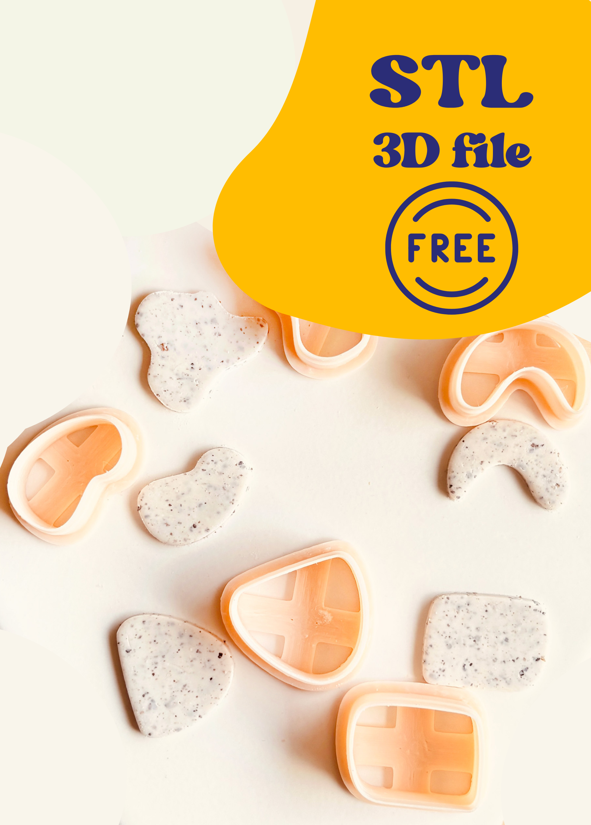 DARMOWY PLIK STL Clay Cutter Zestaw Kształtów