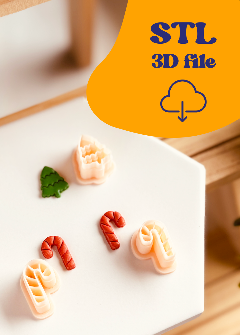 Pik STL - Cuttery Świąteczne Motywy: Choinka i Laseczki Cukrowe