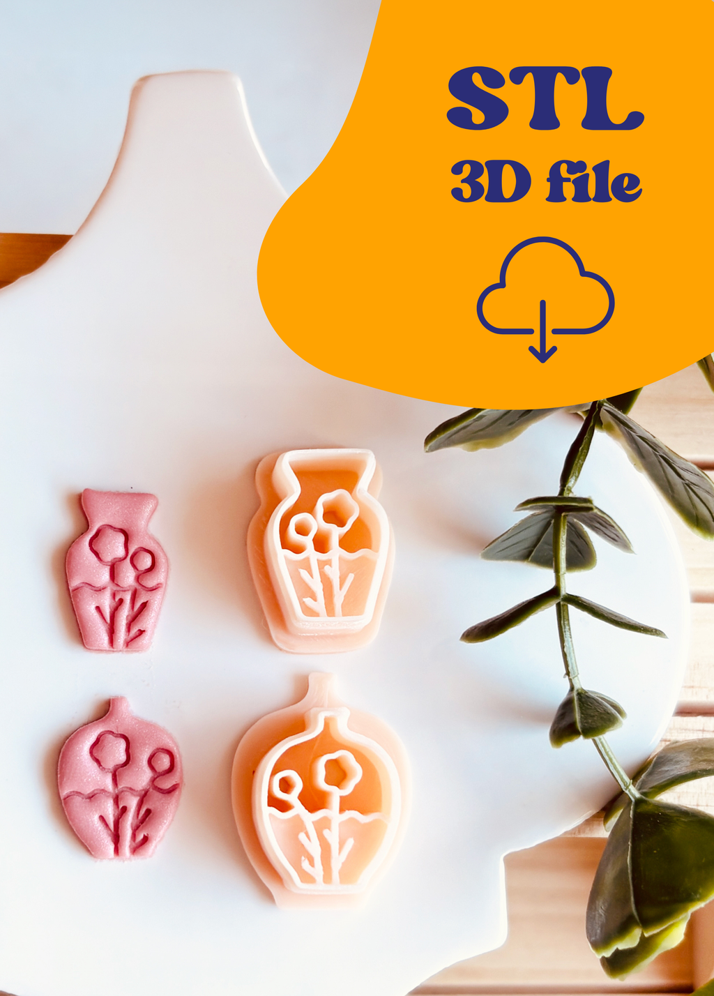 Plik STL - Clay Cutter Wykrawacz do gliny polimerowej Wazon
