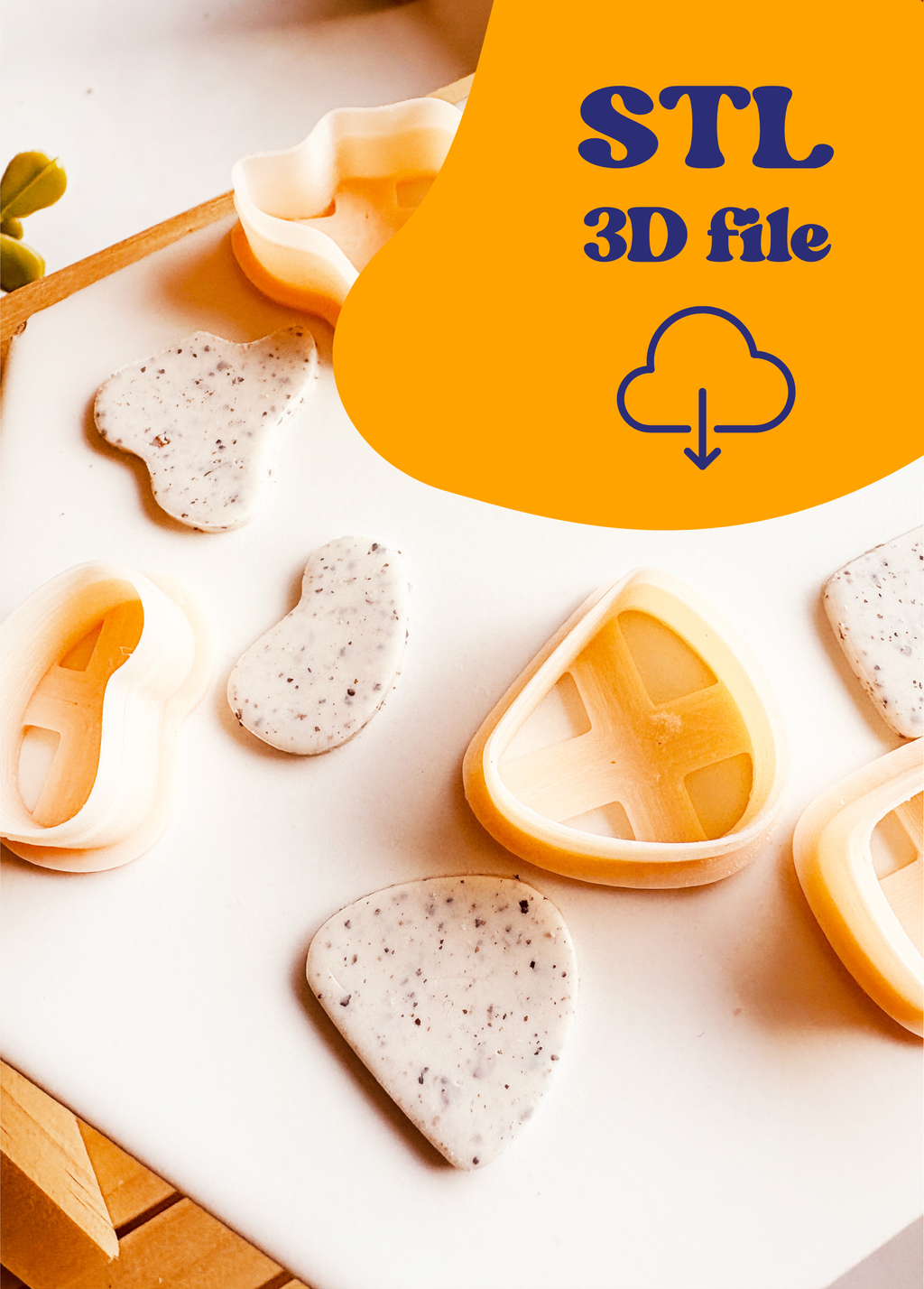 PLIK STL - Zestaw 5 cutterów – Opływowe, nieregularne kształty