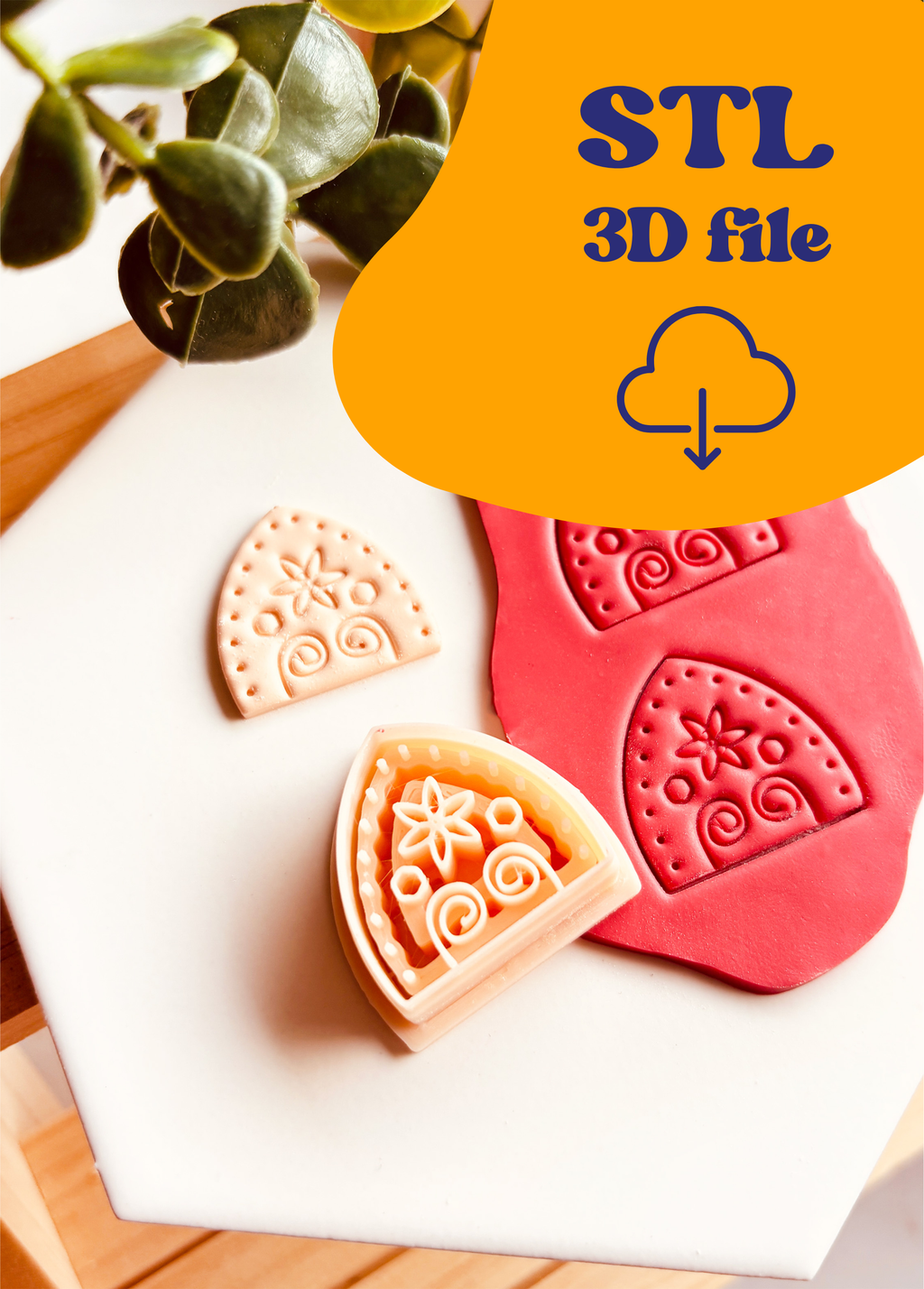 STL File - Cutter – Boho Arch with Floral Motif