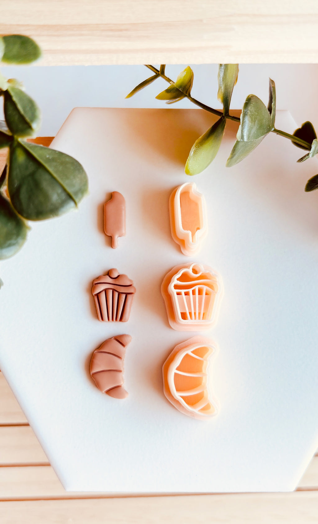 Clay Cutter Wykrawacz do gliny polimerowej Rogal, Babeczka, Croissant