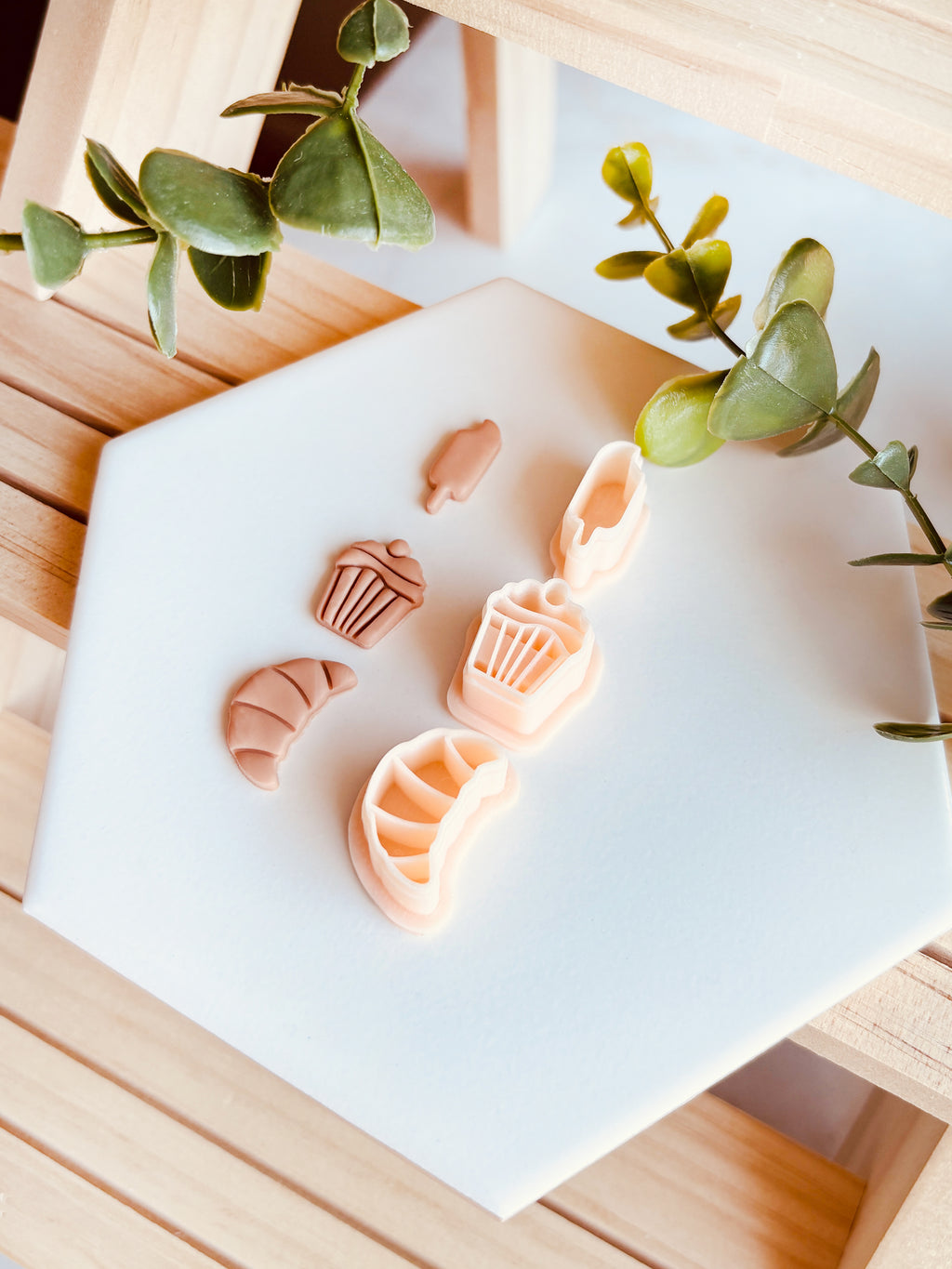 Clay Cutter Wykrawacz do gliny polimerowej Rogal, Babeczka, Croissant