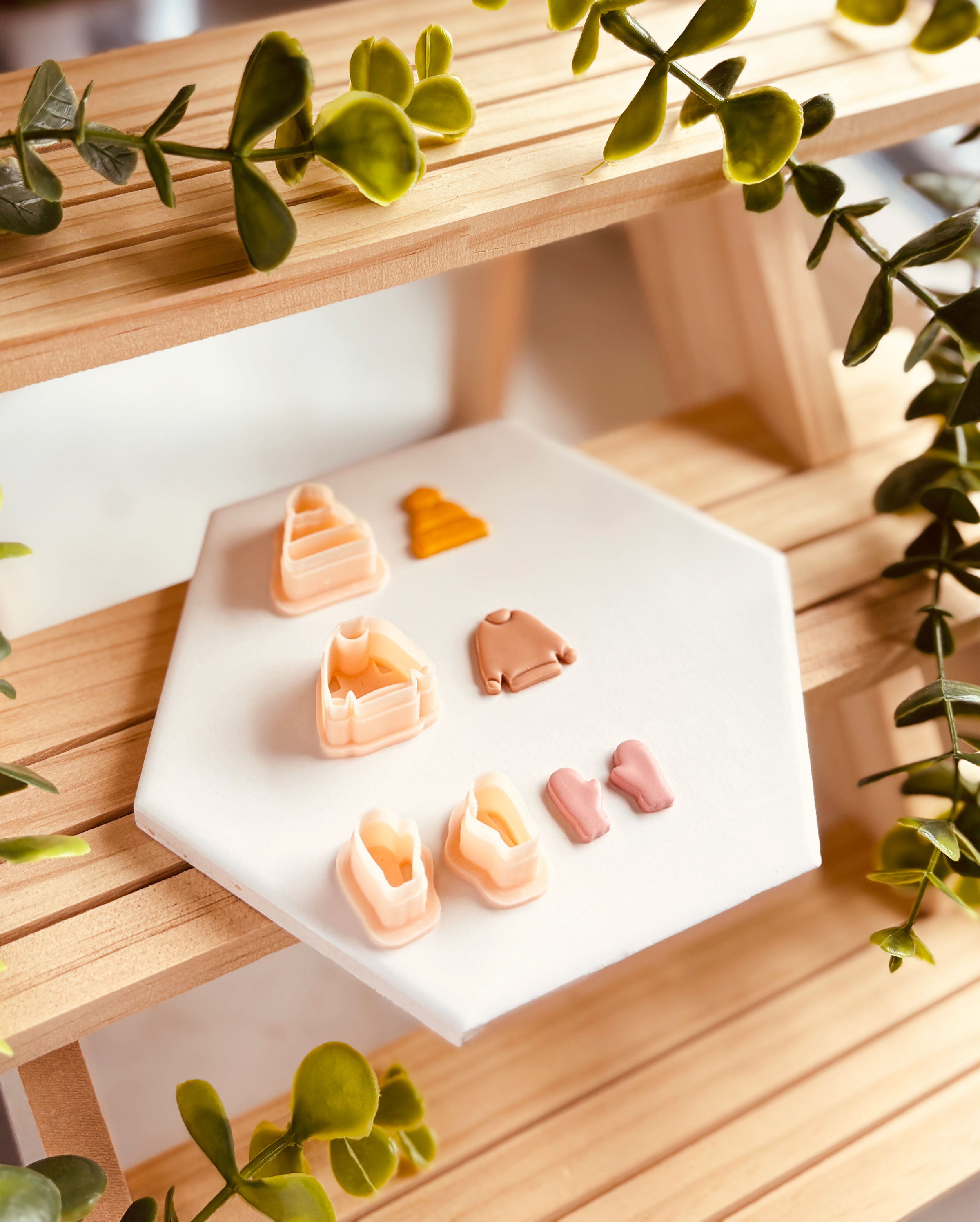 Plik STL - Cuttery Zimowe Motywy: Sweter, Czapka, Rękawiczki