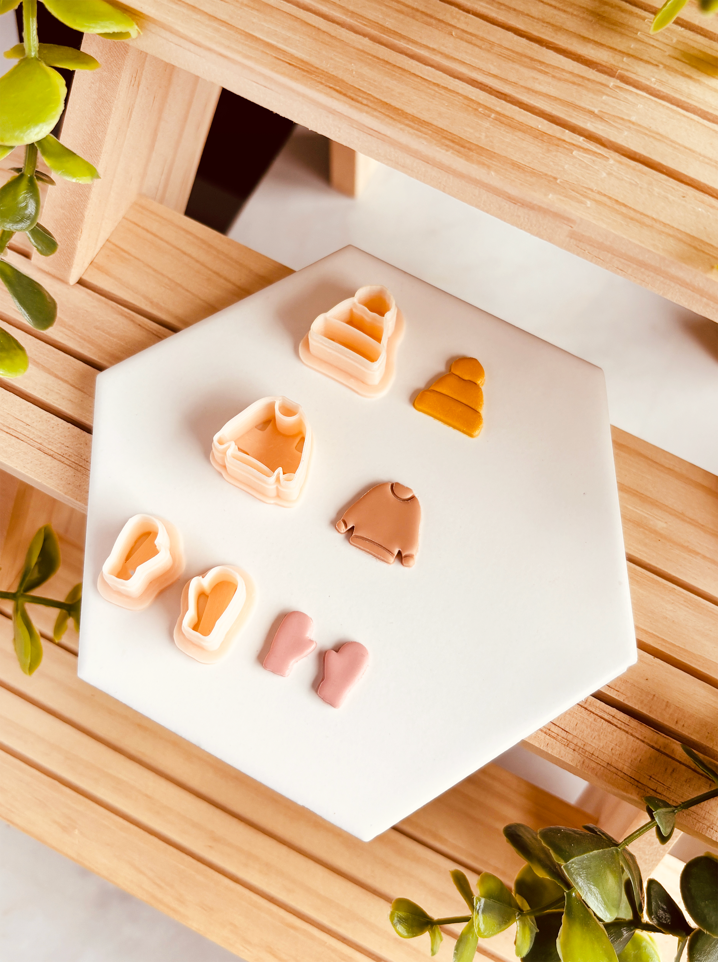 Plik STL - Cuttery Zimowe Motywy: Sweter, Czapka, Rękawiczki