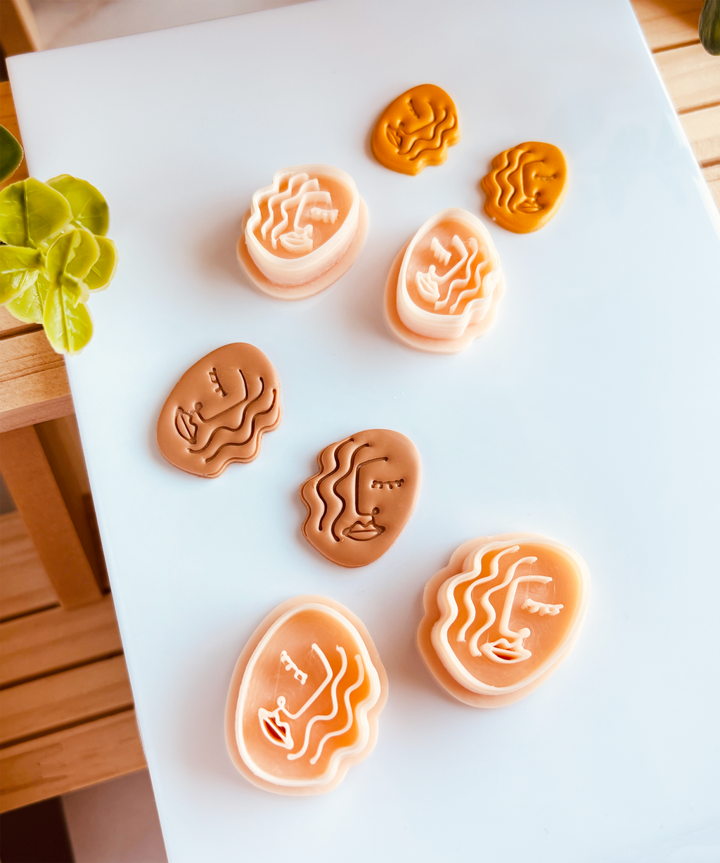 Wykrawacz do gliny - Picasso Faces: Owalne Twarze