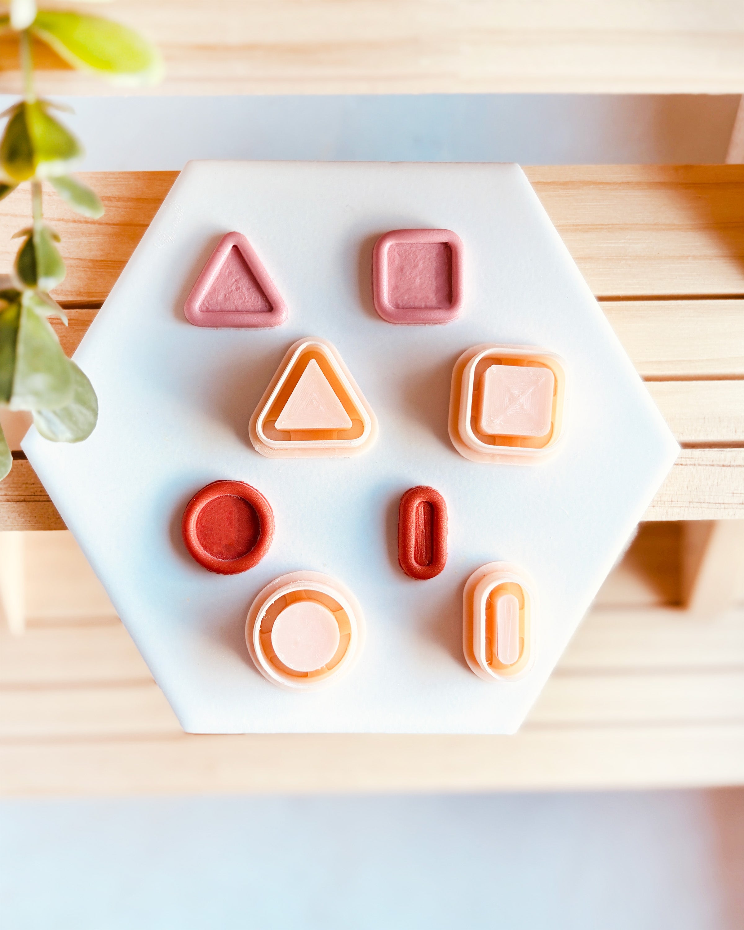 Wykrawacze do gliny - Pieczątki w kształtach geometrycznych