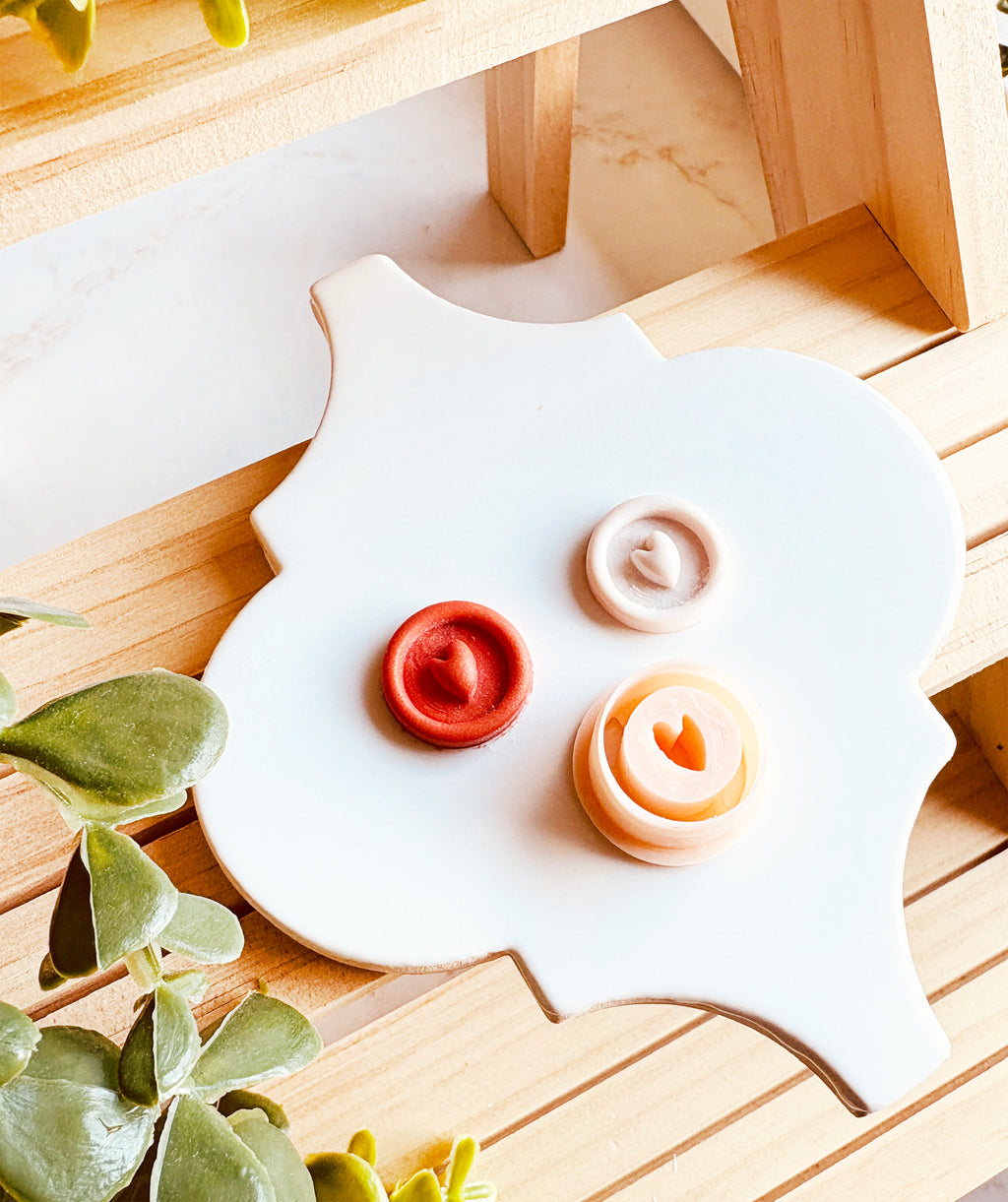 Clay Cutter do gliny polimerowej w formie Pieczątki z Sercem