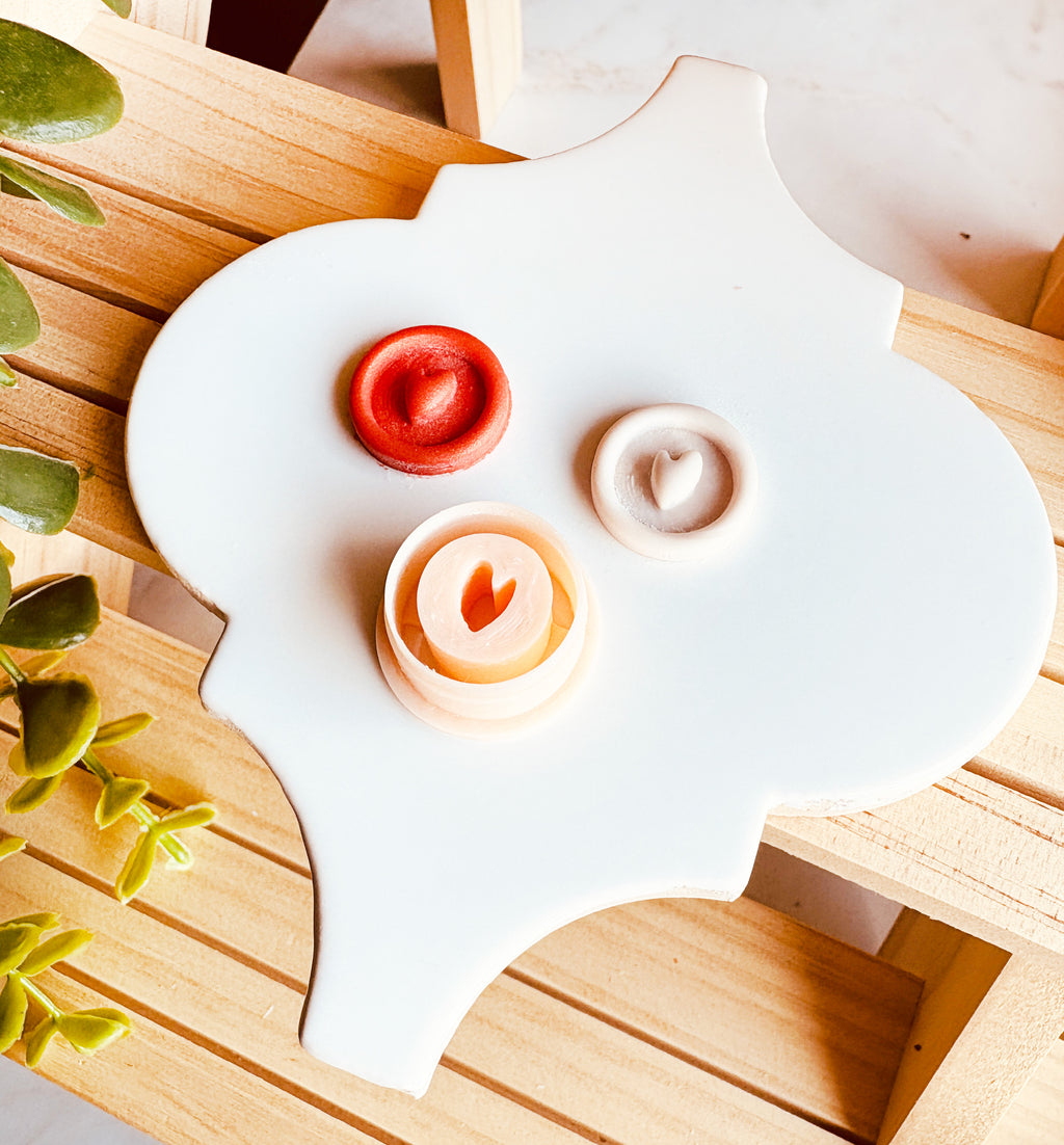 Clay Cutter do gliny polimerowej w formie Pieczątki z Sercem