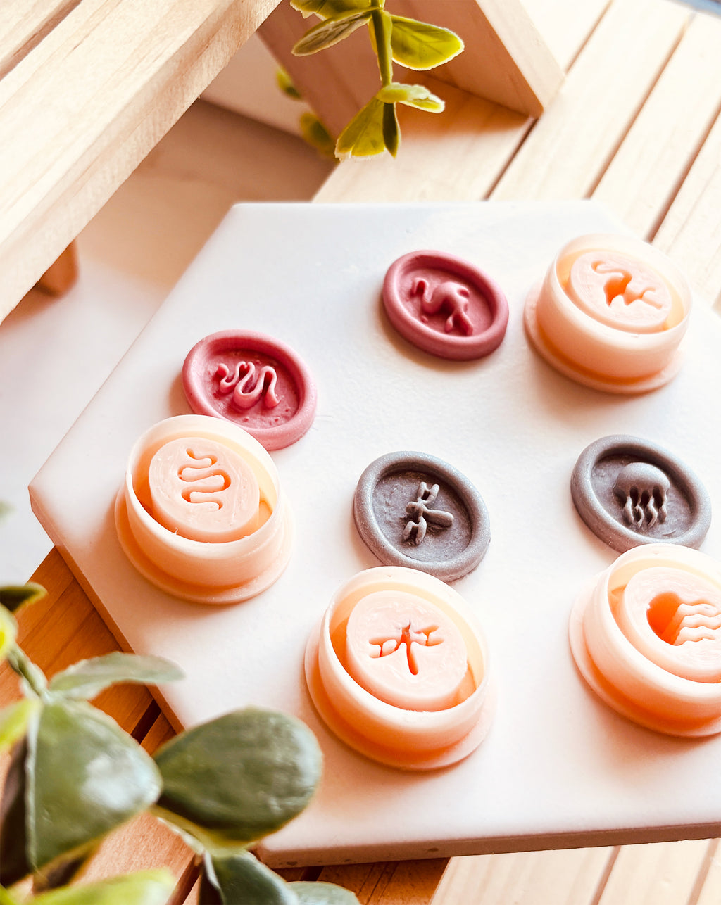 Wykrawacz do gliny polimerowej - Pieczątki z motywem zwierząt