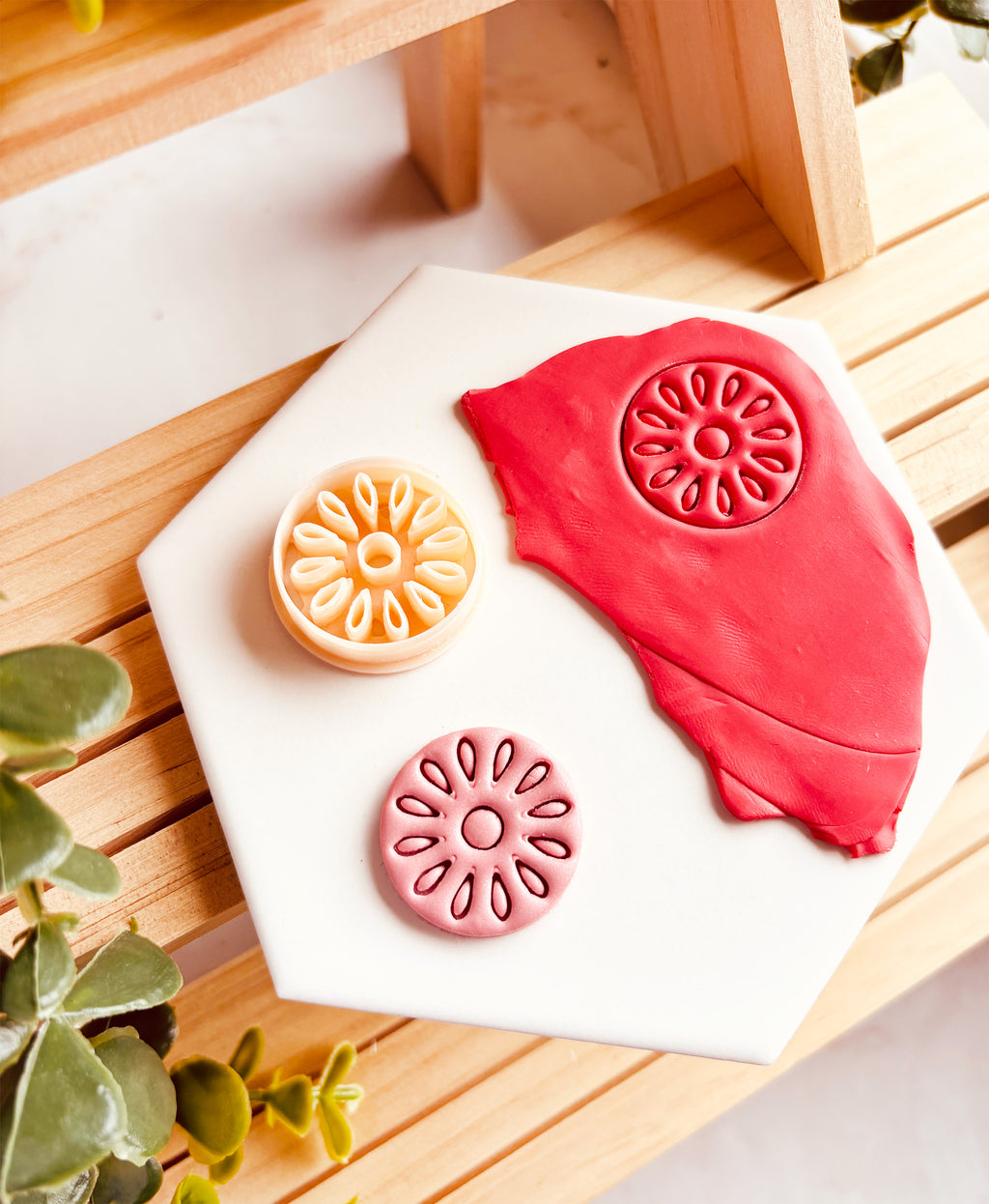 Cutter do gliny polimerowej - Owocowy Wzór w Kole