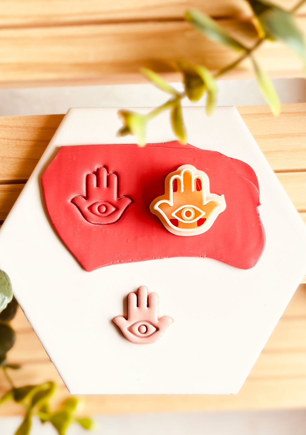 Clay Cutter do gliny polimerowej w formie Hamsa (Ręka Fatimy)