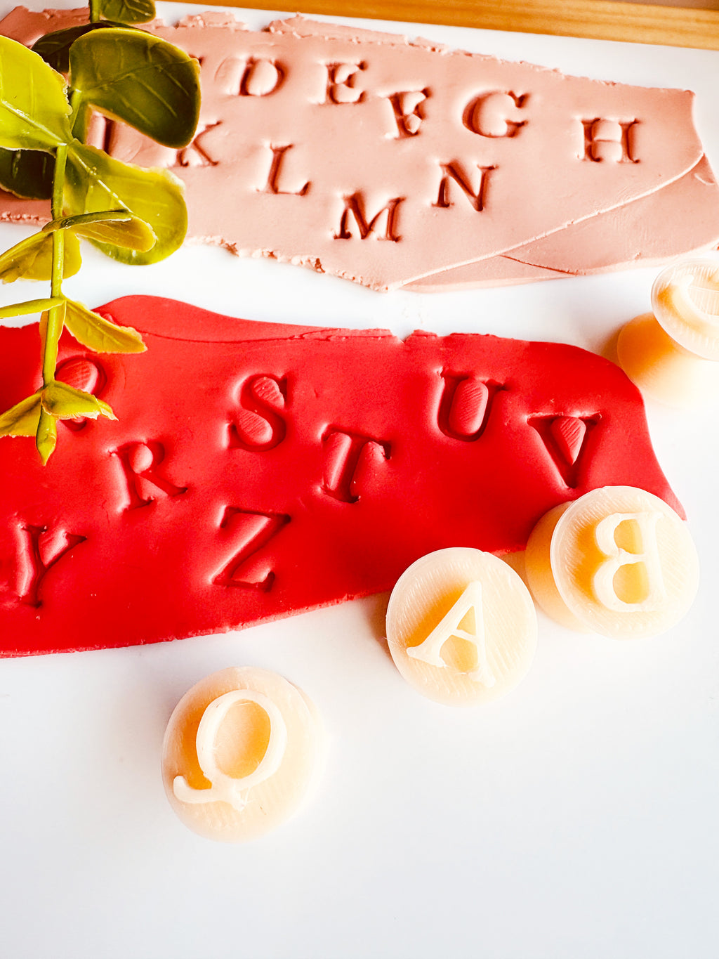 Litery Na Pieczątkach (Alfabet) + Elegancka Płytka