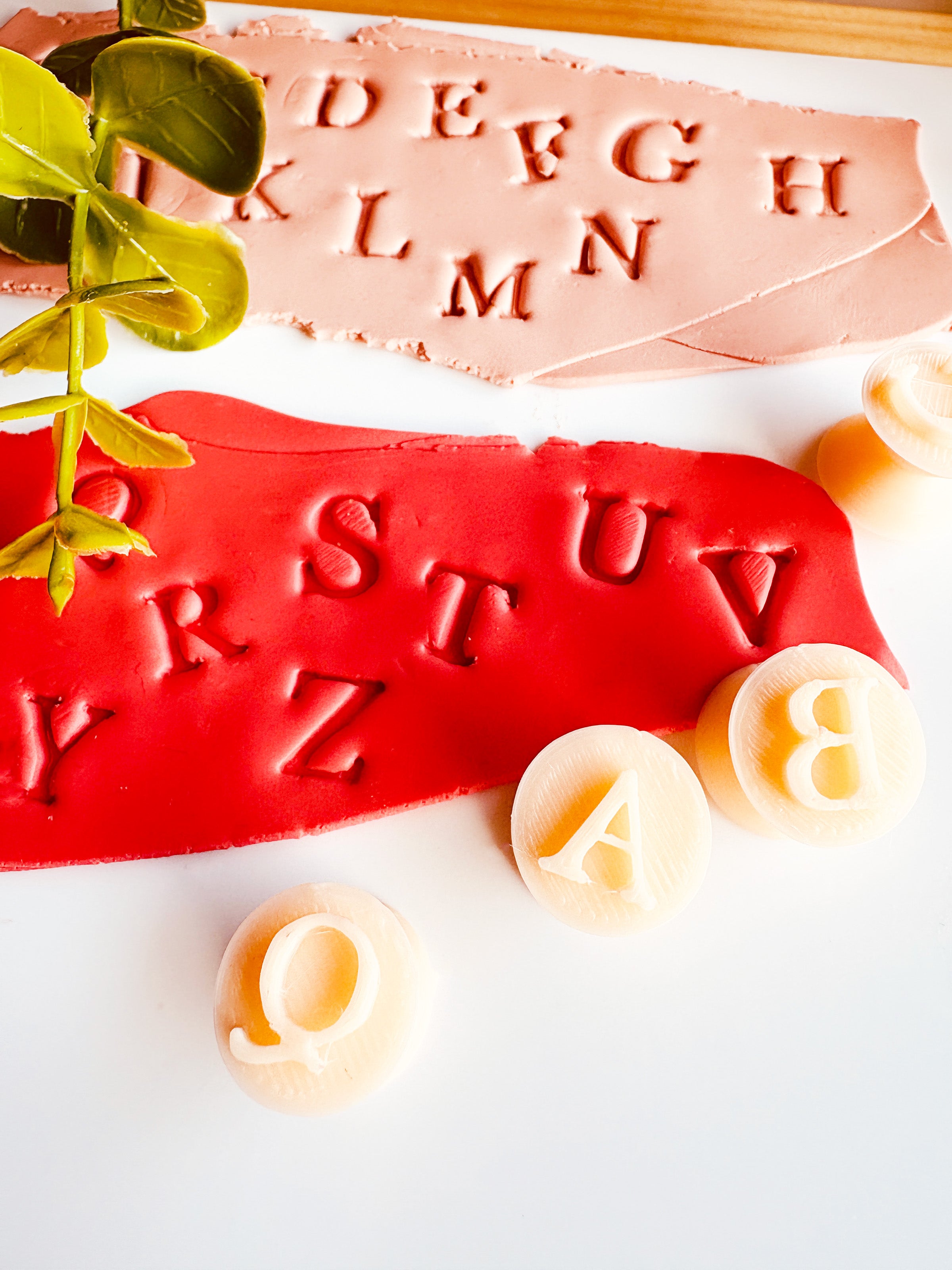 Litery Na Pieczątkach (Alfabet) + Elegancka Płytka