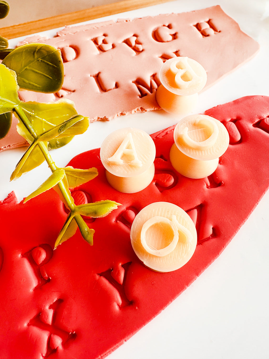 Litery Na Pieczątkach (Alfabet) + Elegancka Płytka