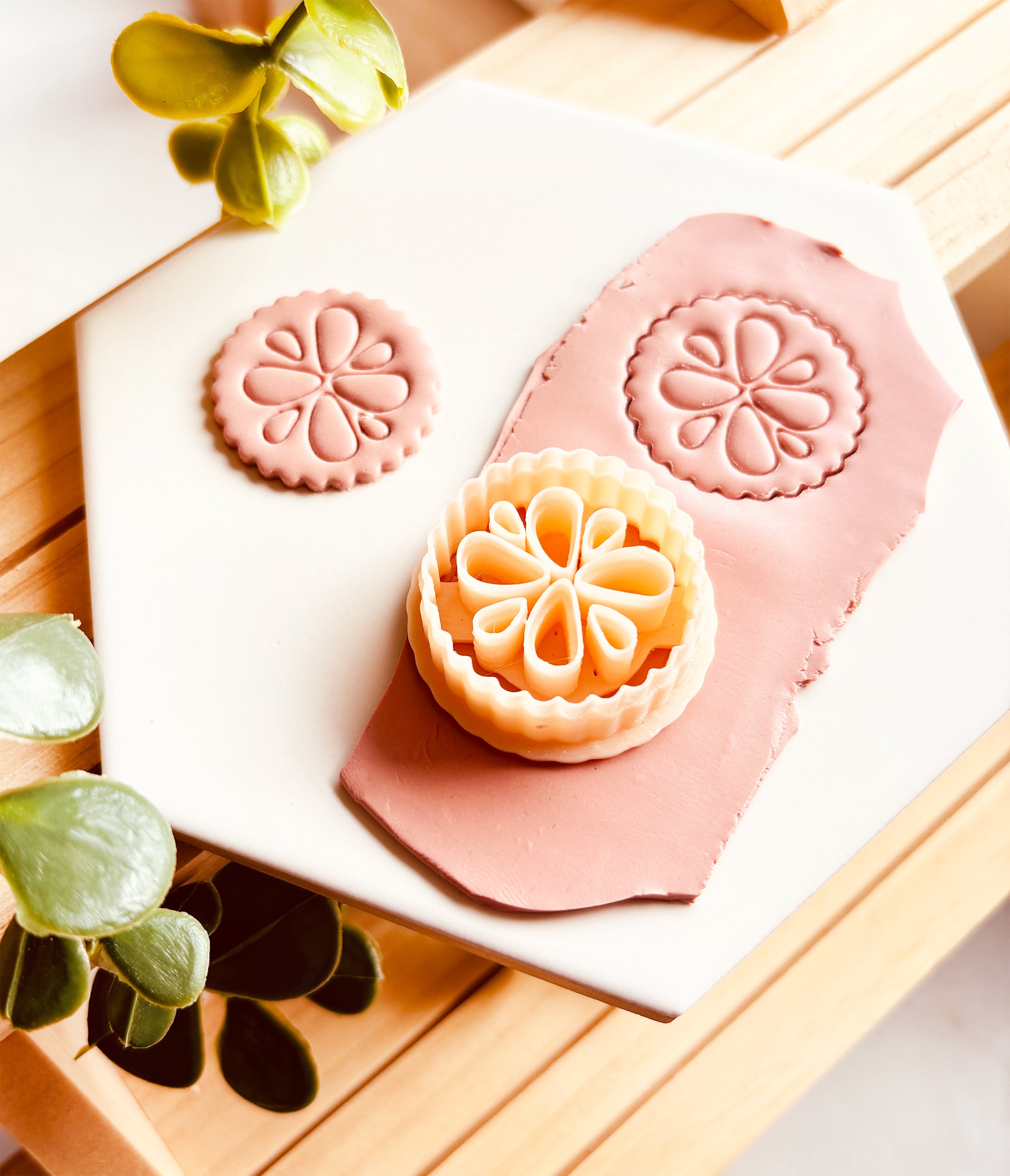 Clay Cutter – Koło boho z organicznym wzorem
