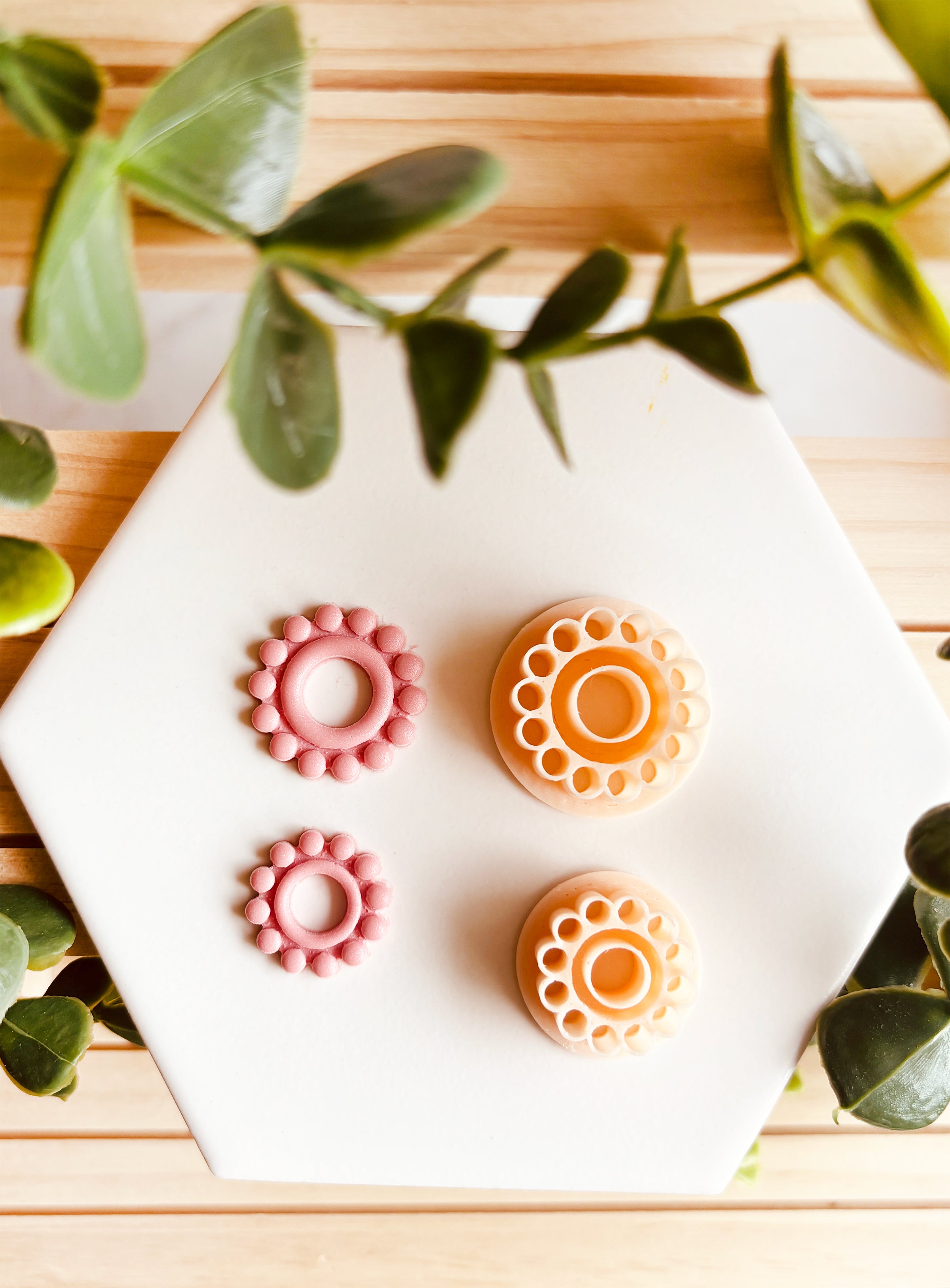 6x Clay Cutters Wykrawacz do gliny polimerowej Zestaw 6x Boho