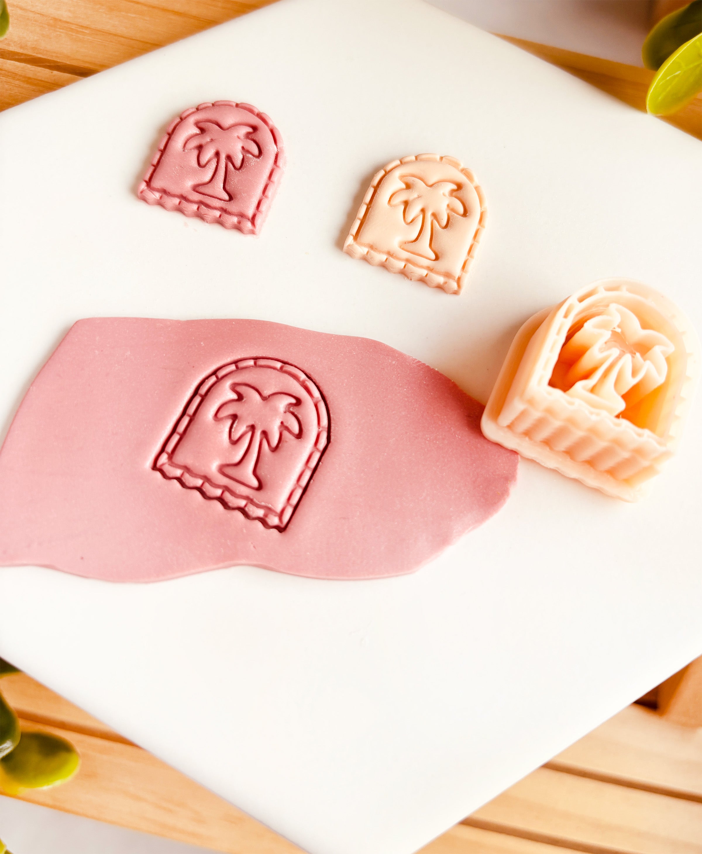 Cutter Wykrawacz do gliny – Boho ramka łuk z palmą