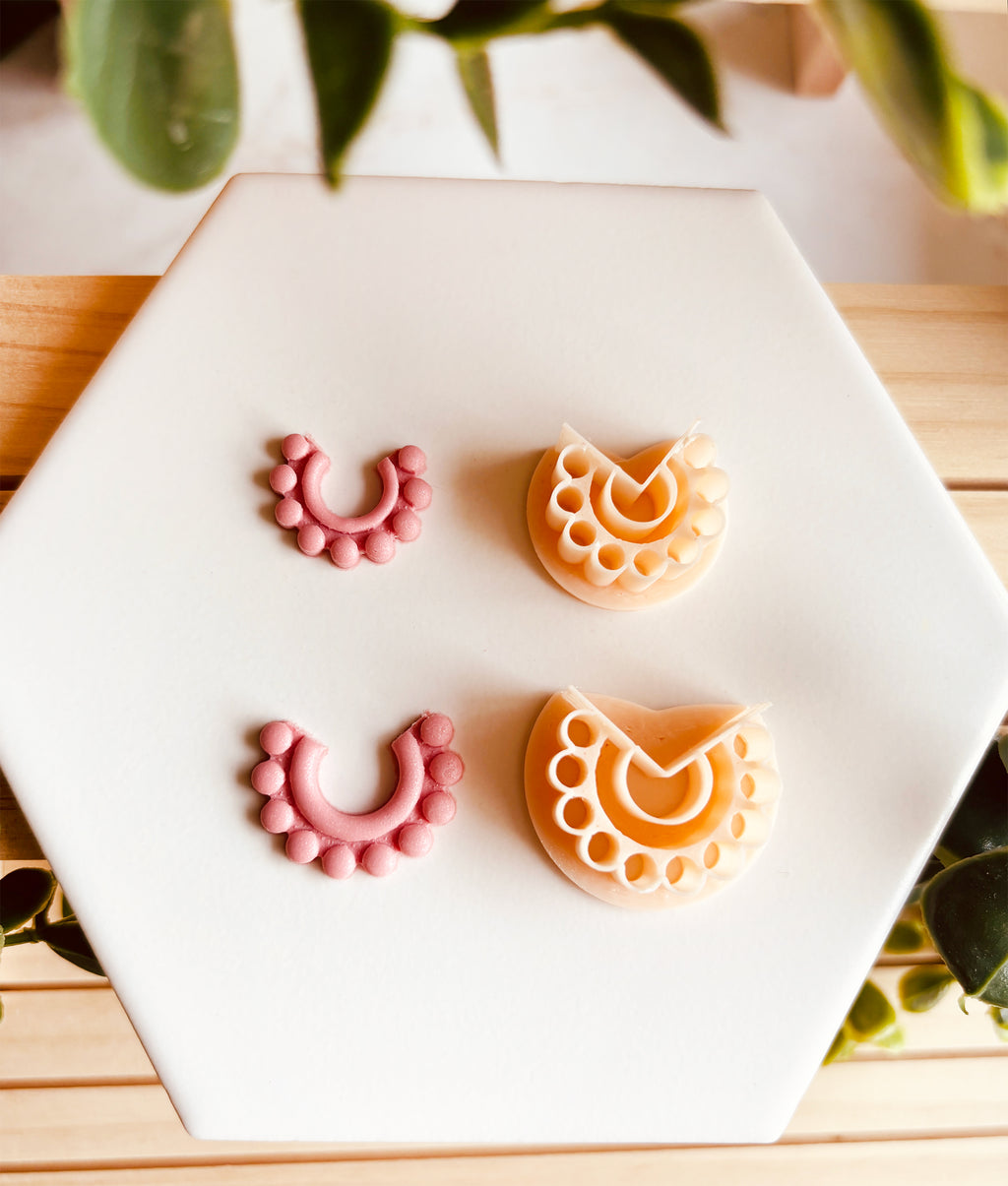 6x Clay Cutters Wykrawacz do gliny polimerowej Zestaw 6x Boho