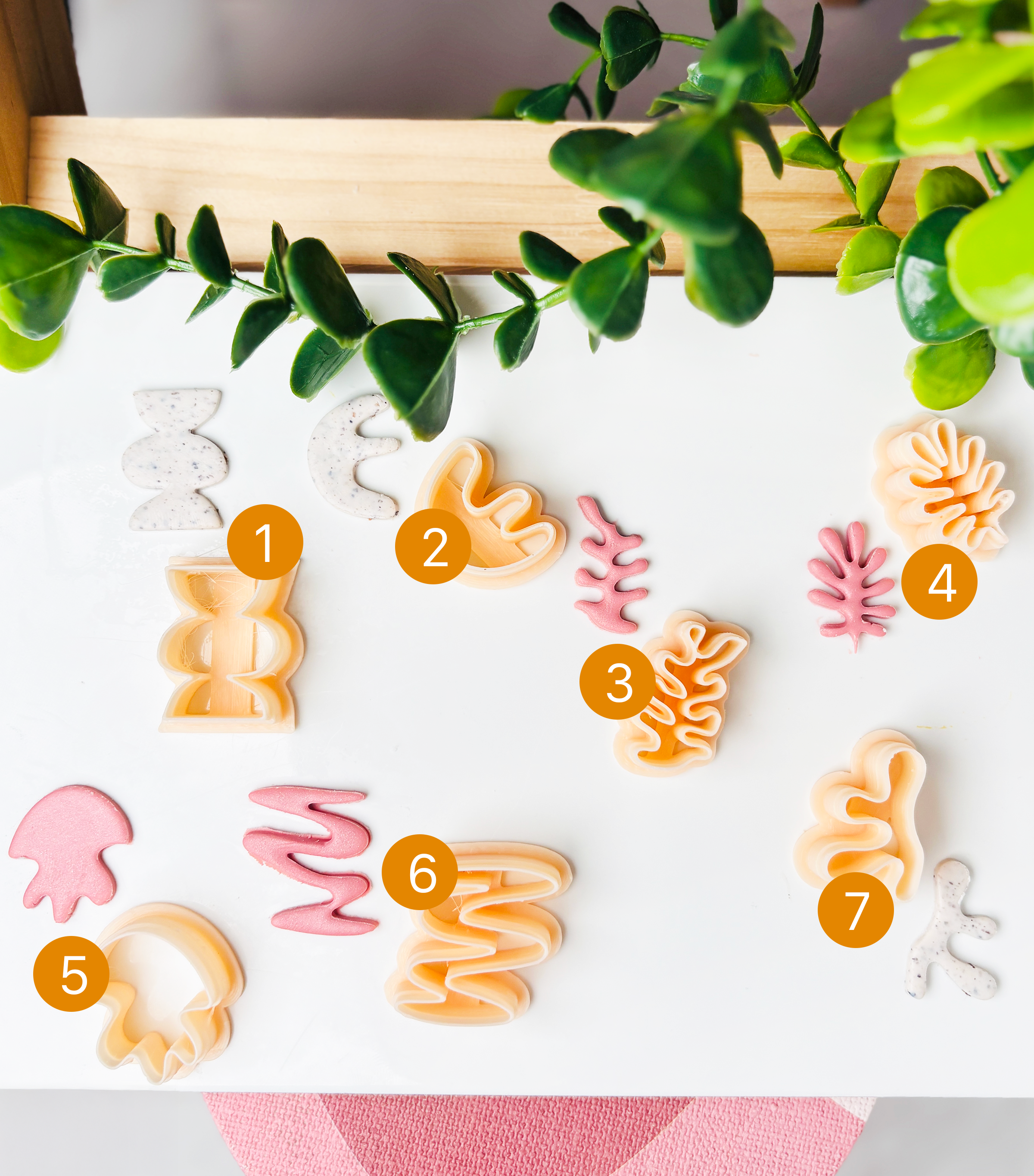 Zestaw 7 cutterów – Organic Shapes inspirowane Matisse