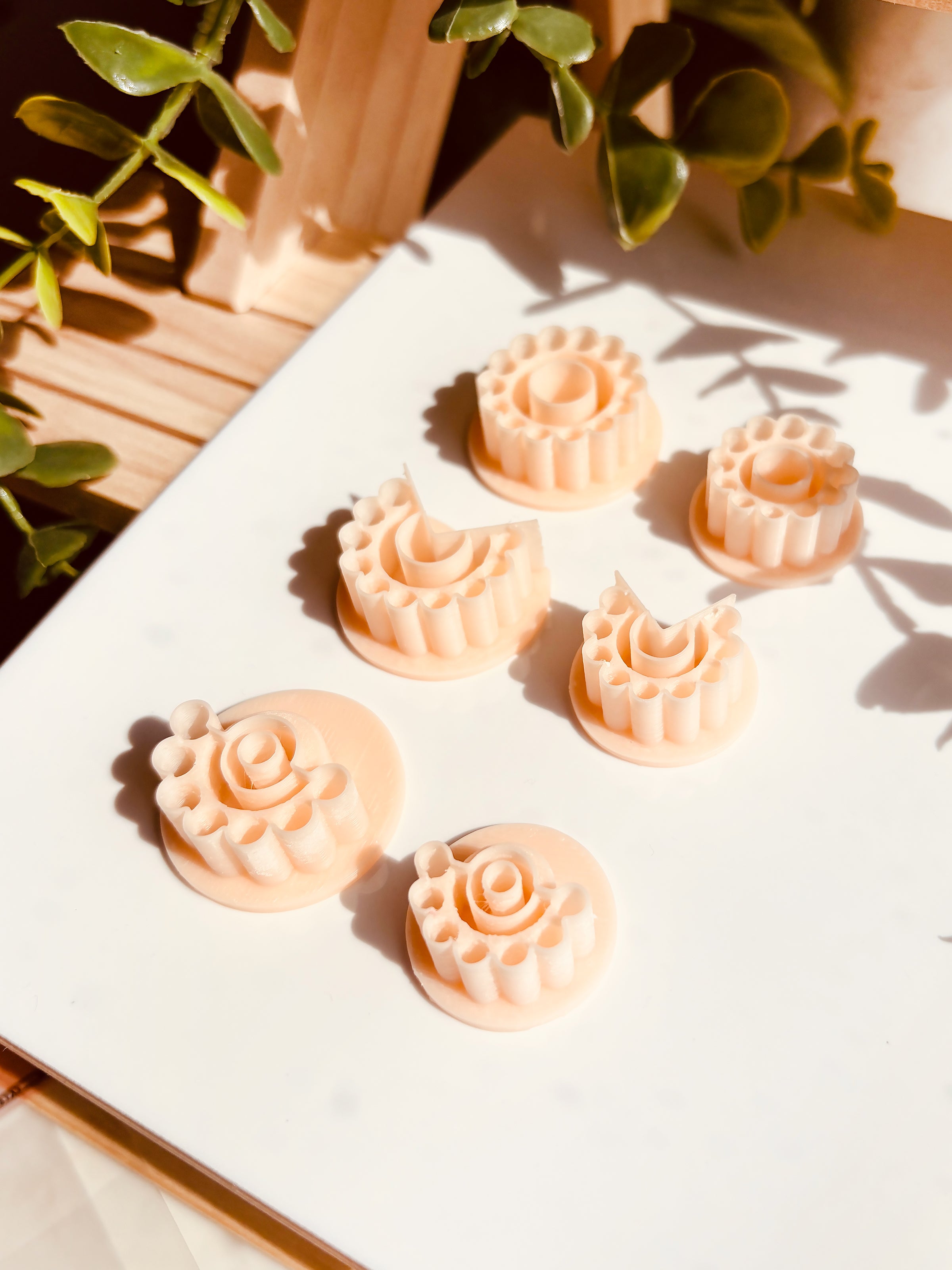 6x Clay Cutters Wykrawacz do gliny polimerowej Zestaw 6x Boho