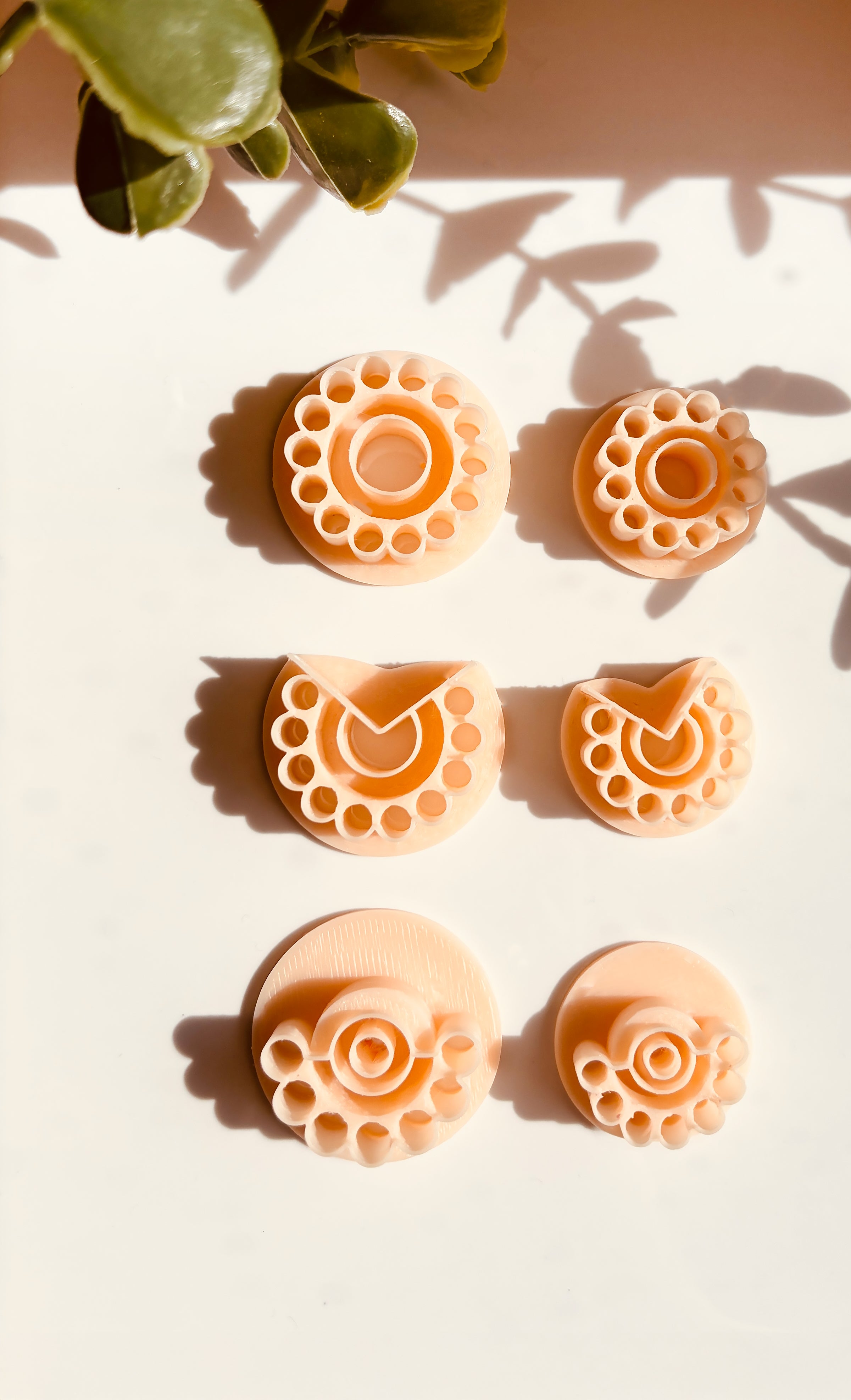 6x Clay Cutters Wykrawacz do gliny polimerowej Zestaw 6x Boho