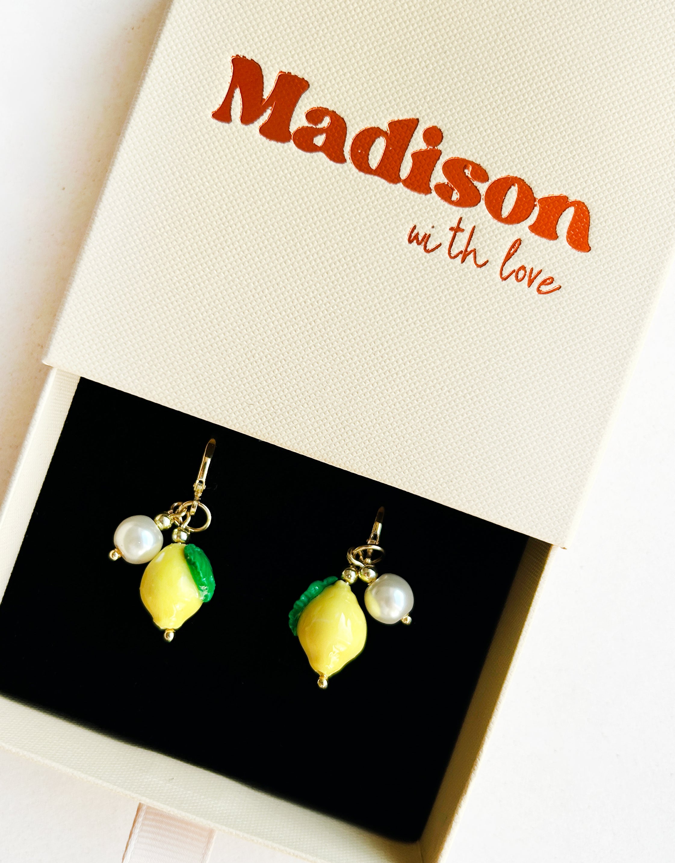 Kolczyki Lemon Pearl