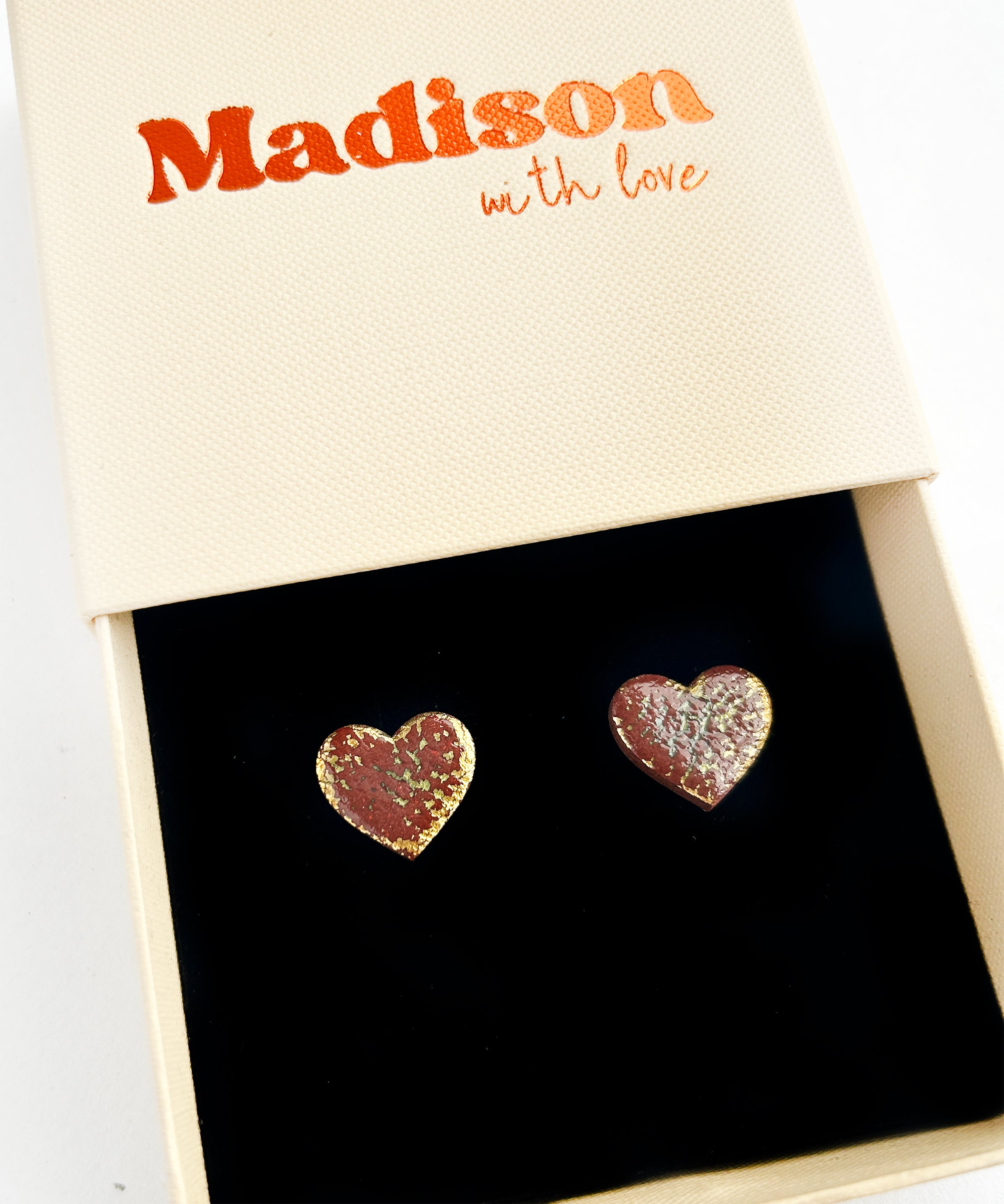 Kolczyki Heart Chocolate Gloss