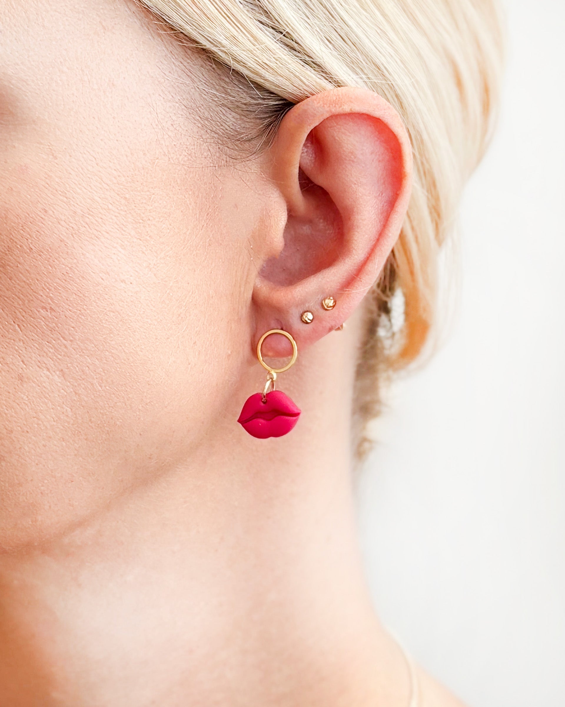 Kolczyki Red Lips