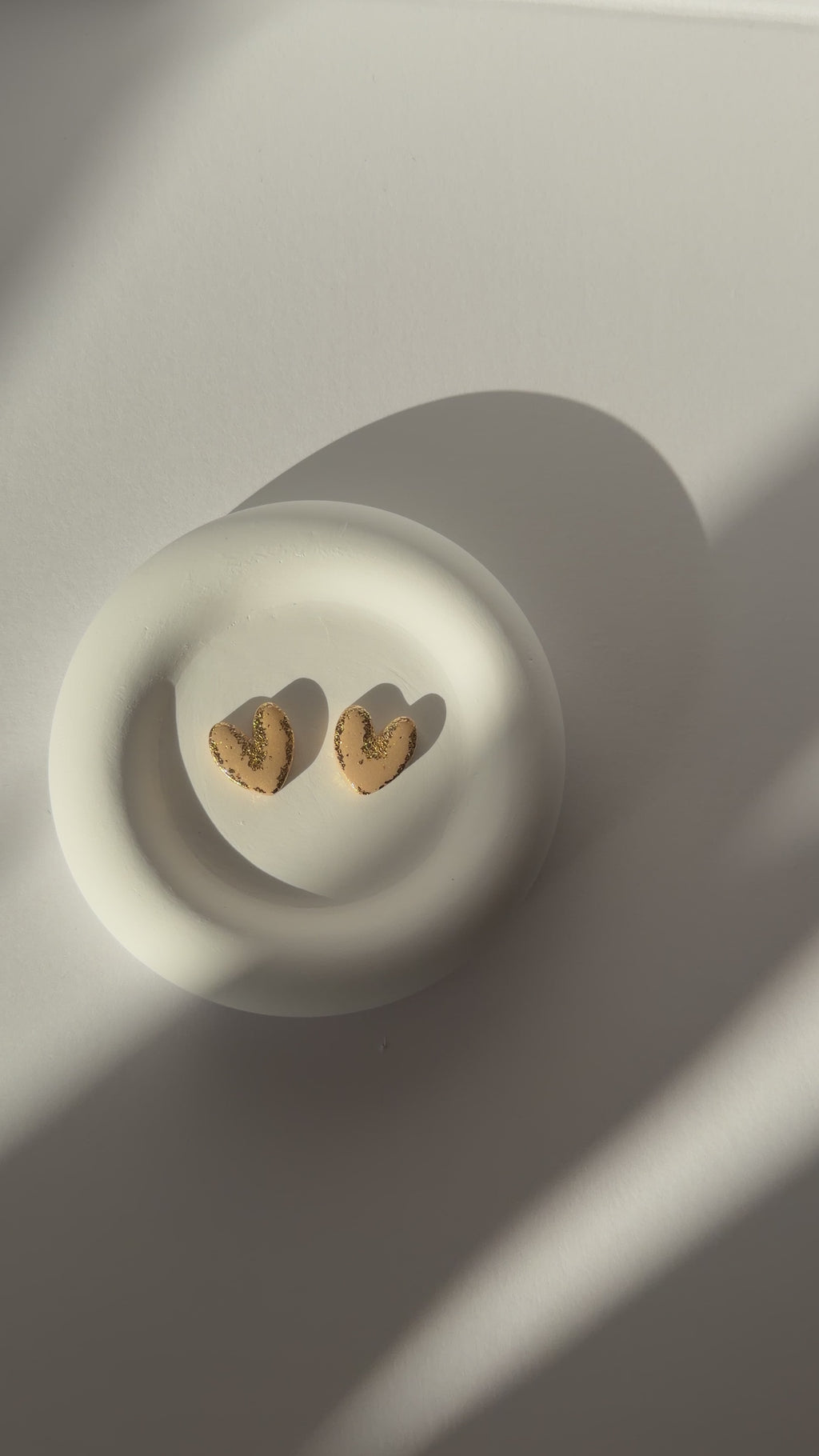 Kolczyki Latte Hearts